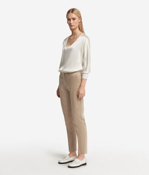 Pantalons de tub amb cremallera