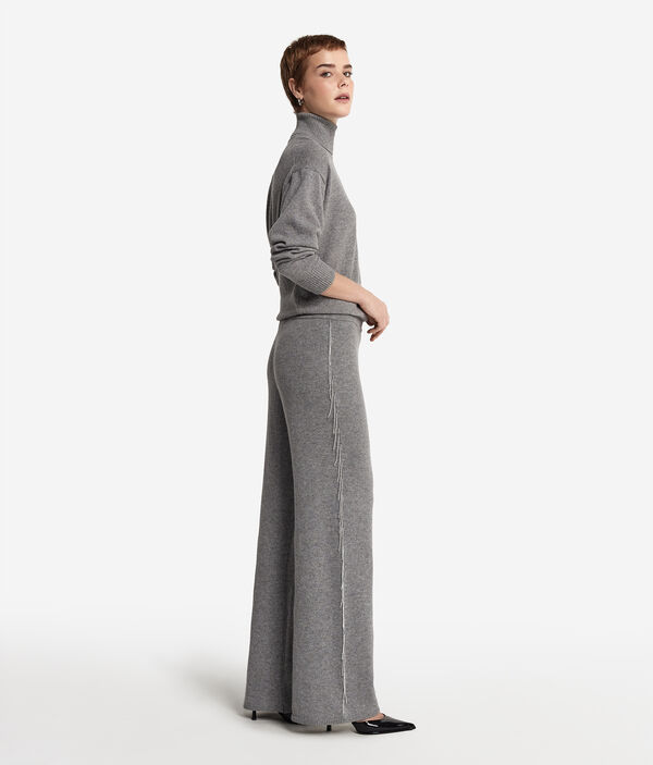 Cashmere Trousers with Fringing