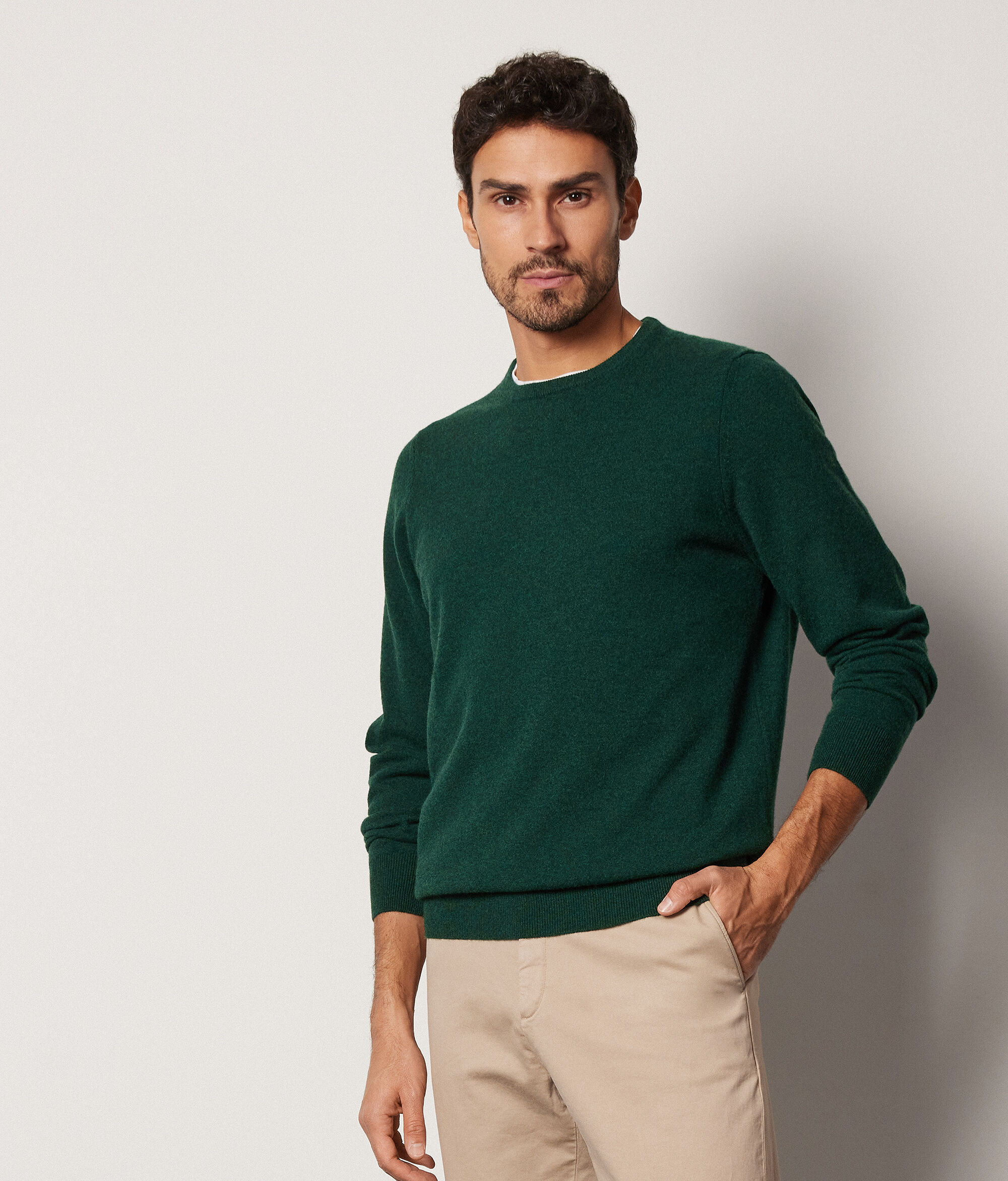 Sweter z Okrągłym Dekoltem z Kaszmiru Ultrasoft
