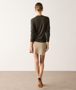 Girocollo in Cashmere Ultrafine - DARK_GREEN - DML261M_color_9874