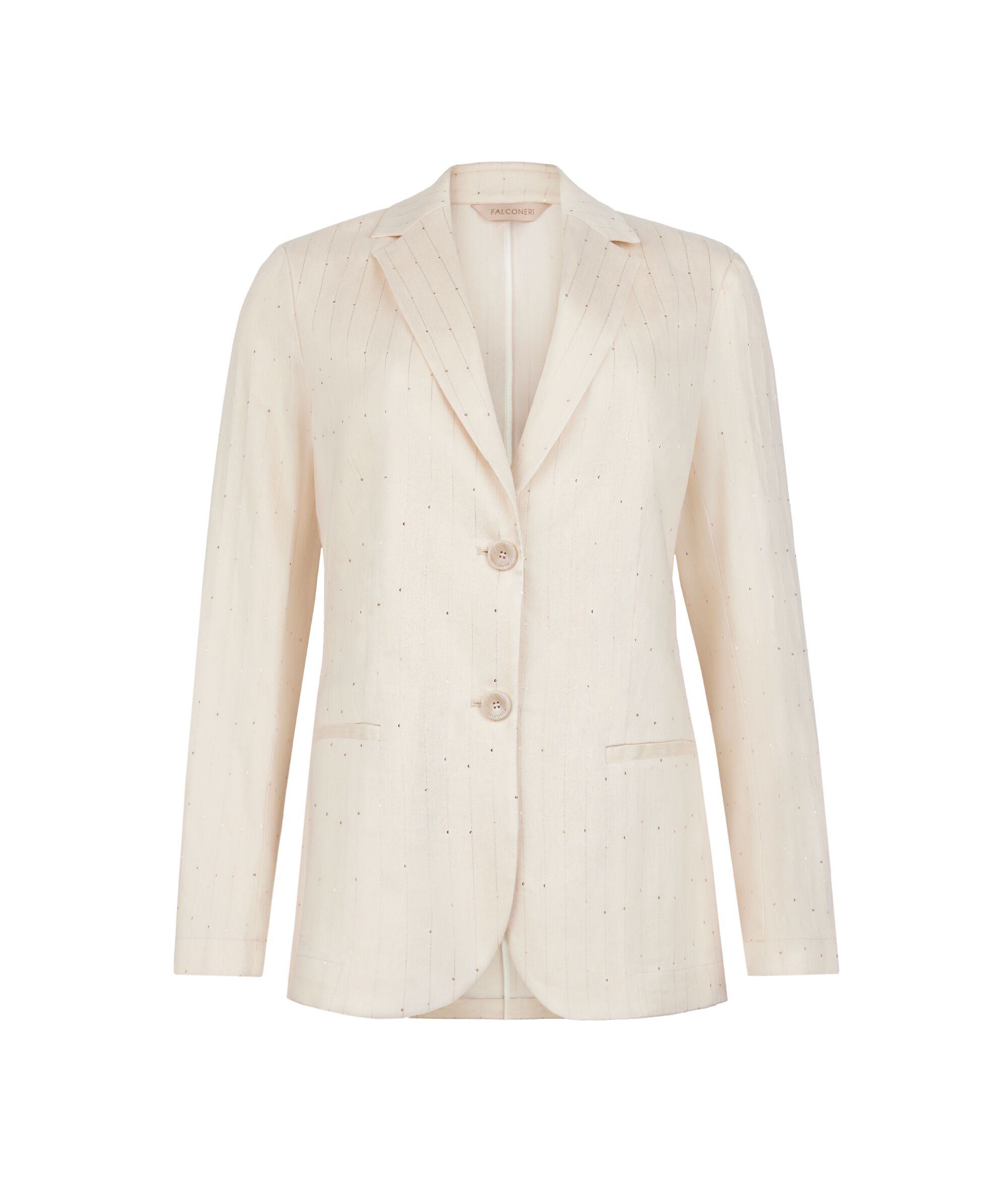 Sequin pinstripe jacket