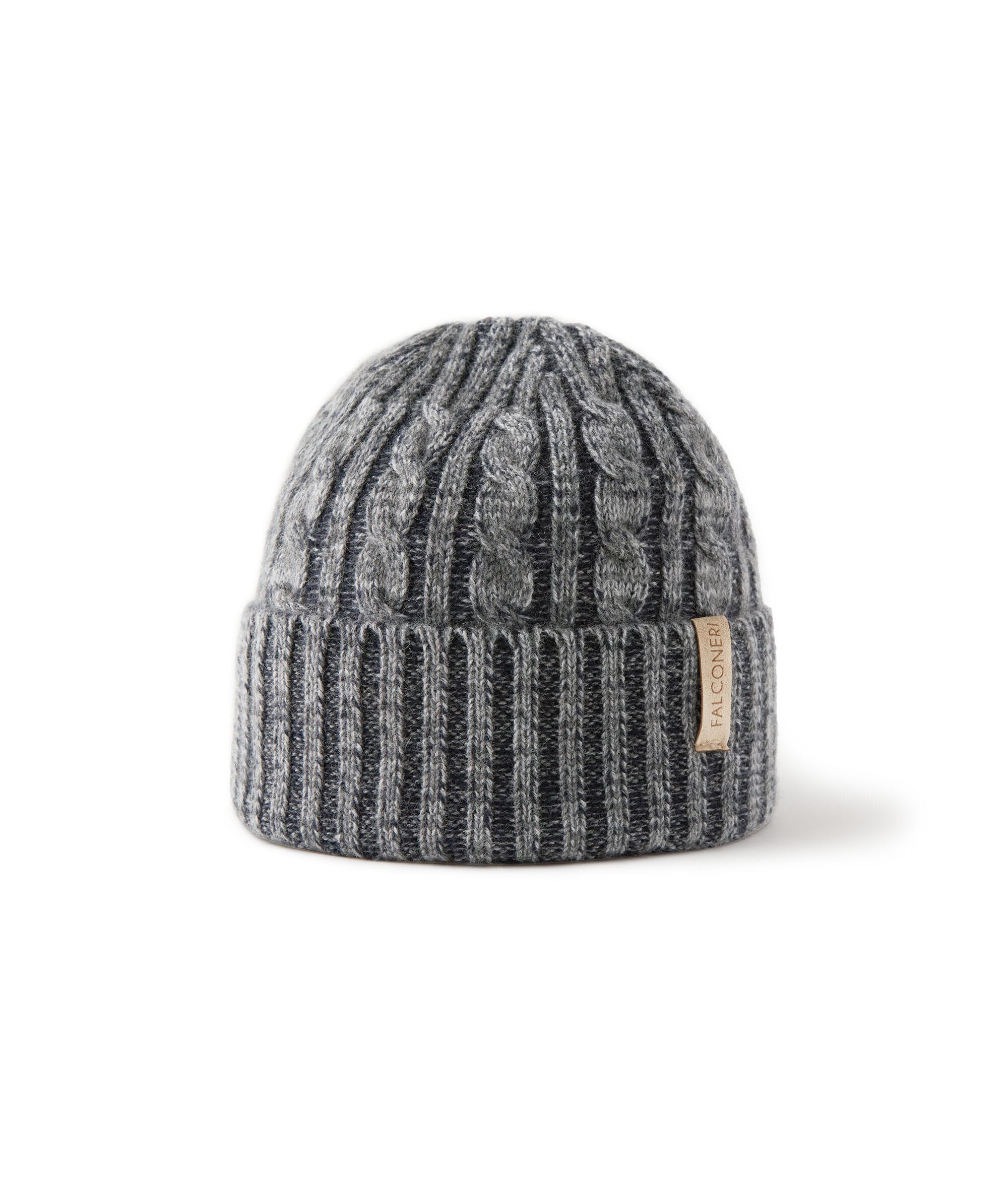 Bonnet torsadé vanisé en cachemire