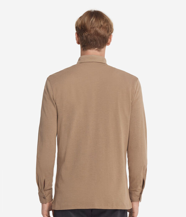 Рубашка из шелка и хлопка