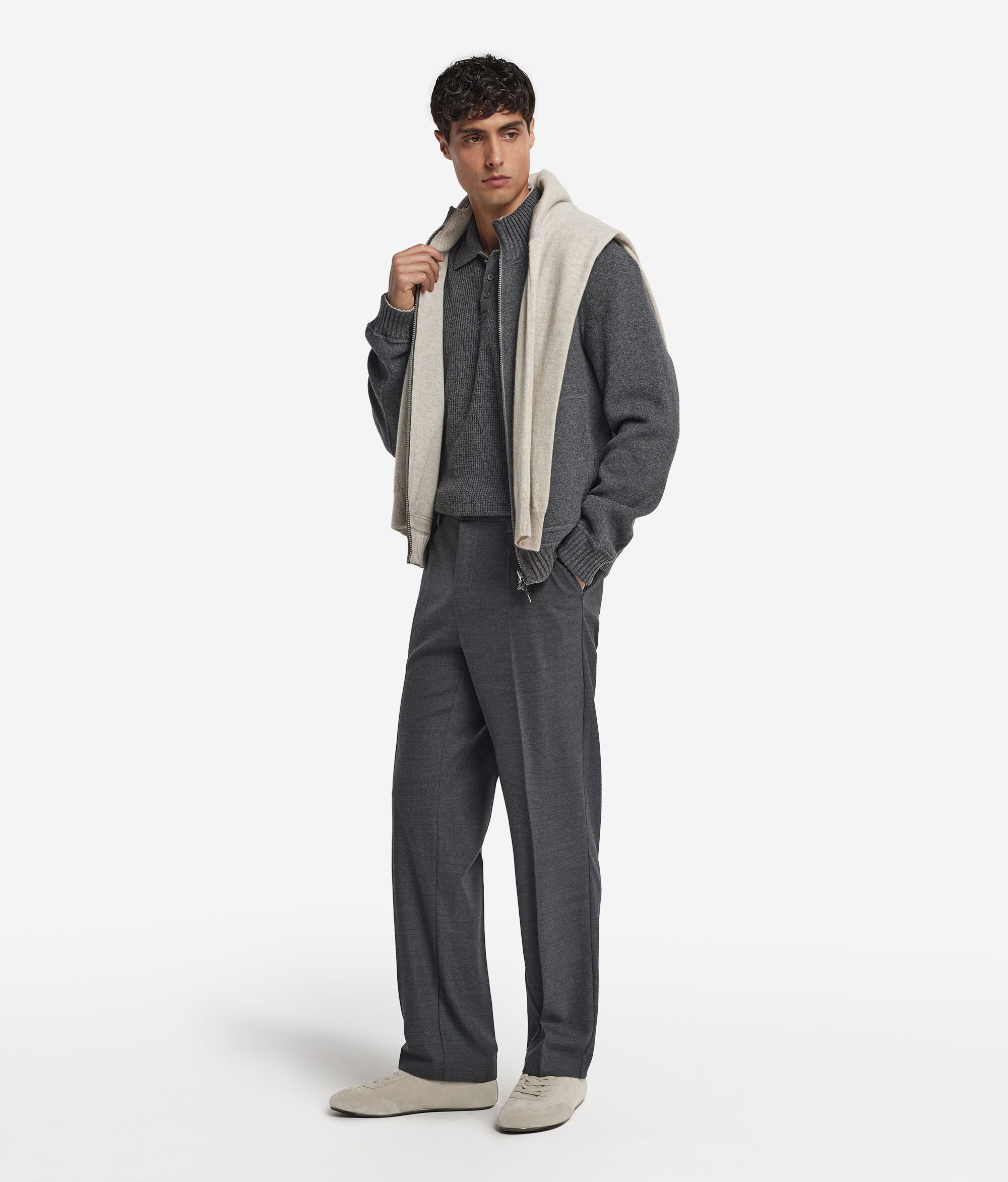 Bomber reversibile in Cashmere Ultrasoft