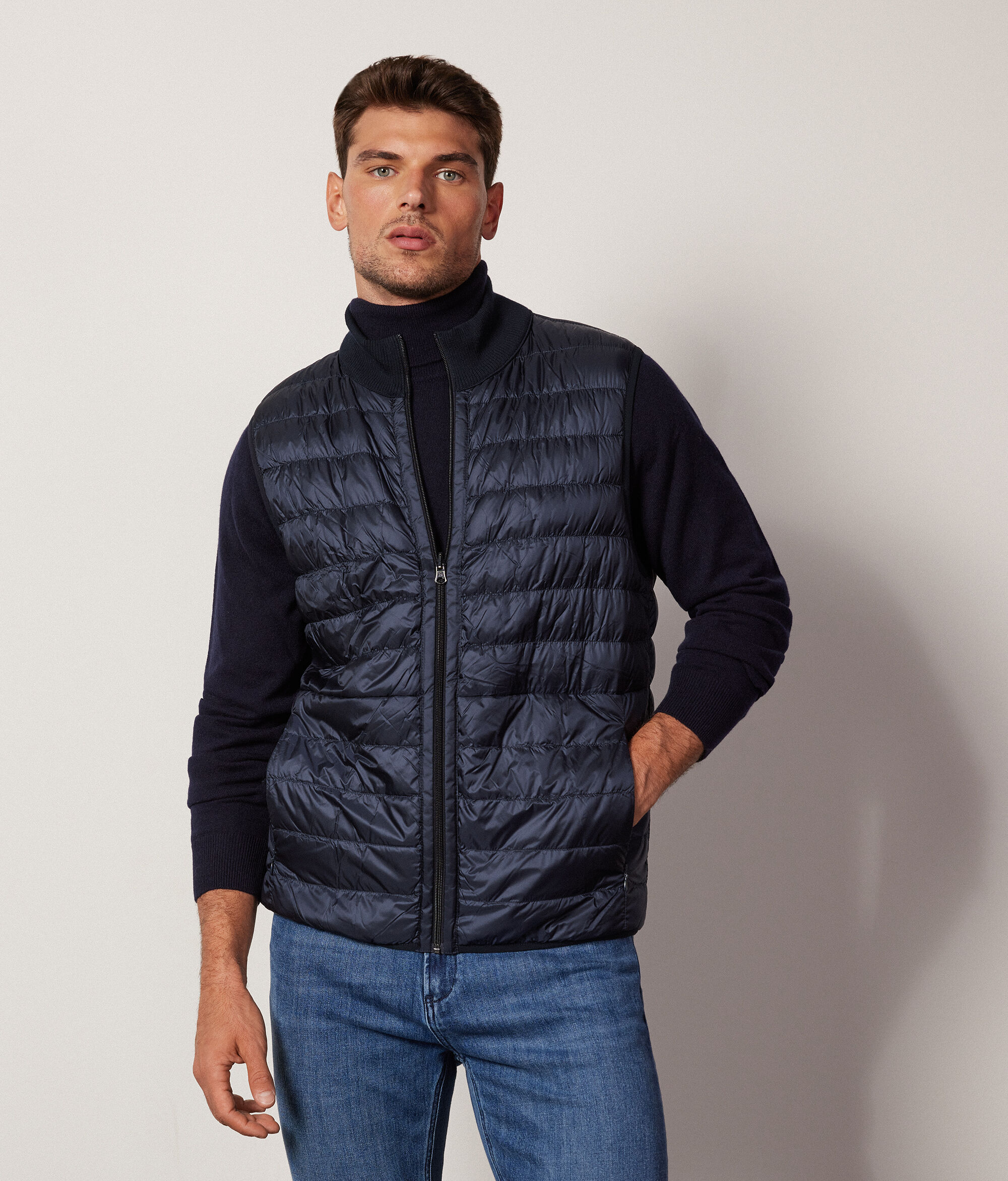 Piumino Reversibile in Cashmere
