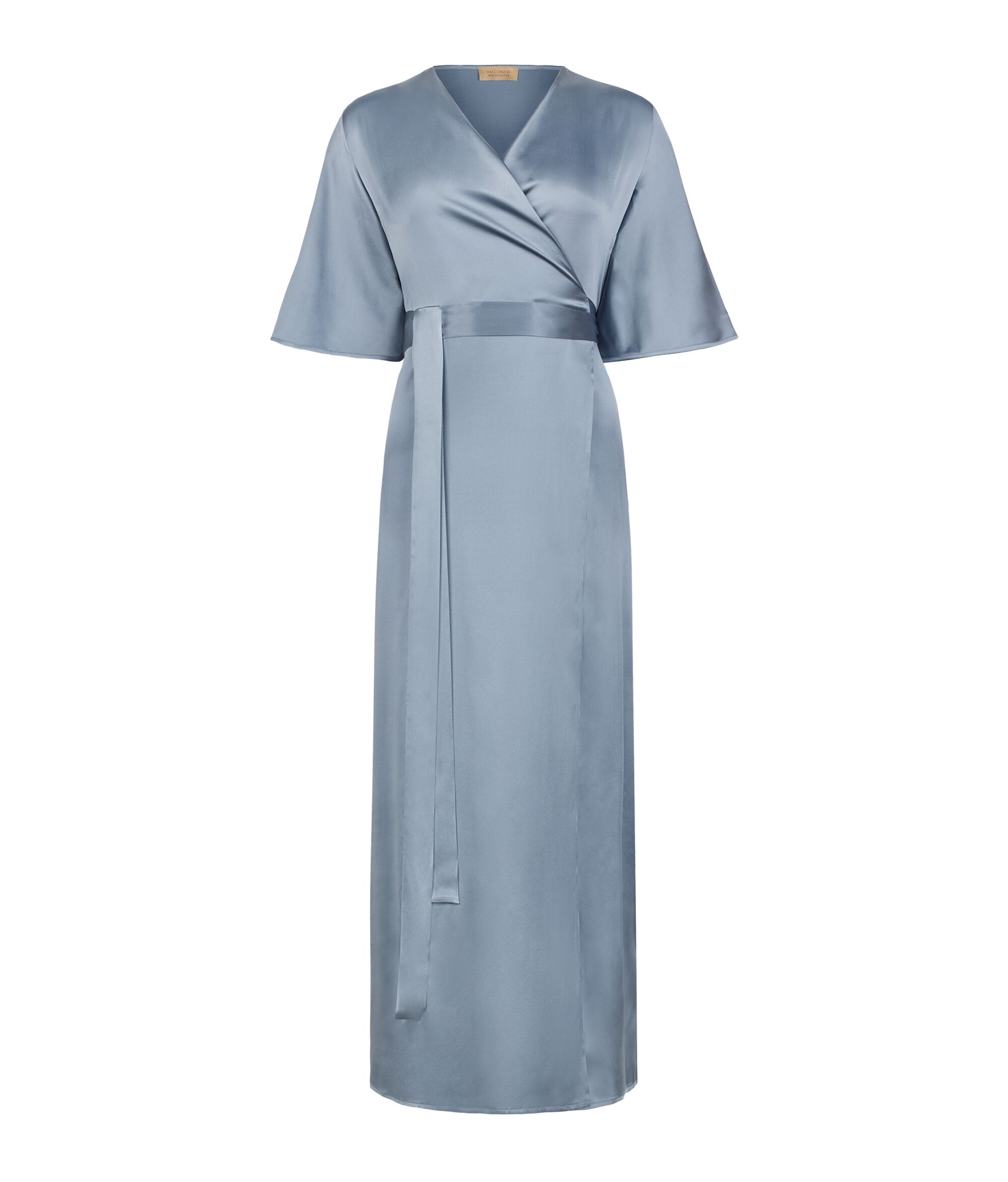 Satin Wraparound Dress_9229