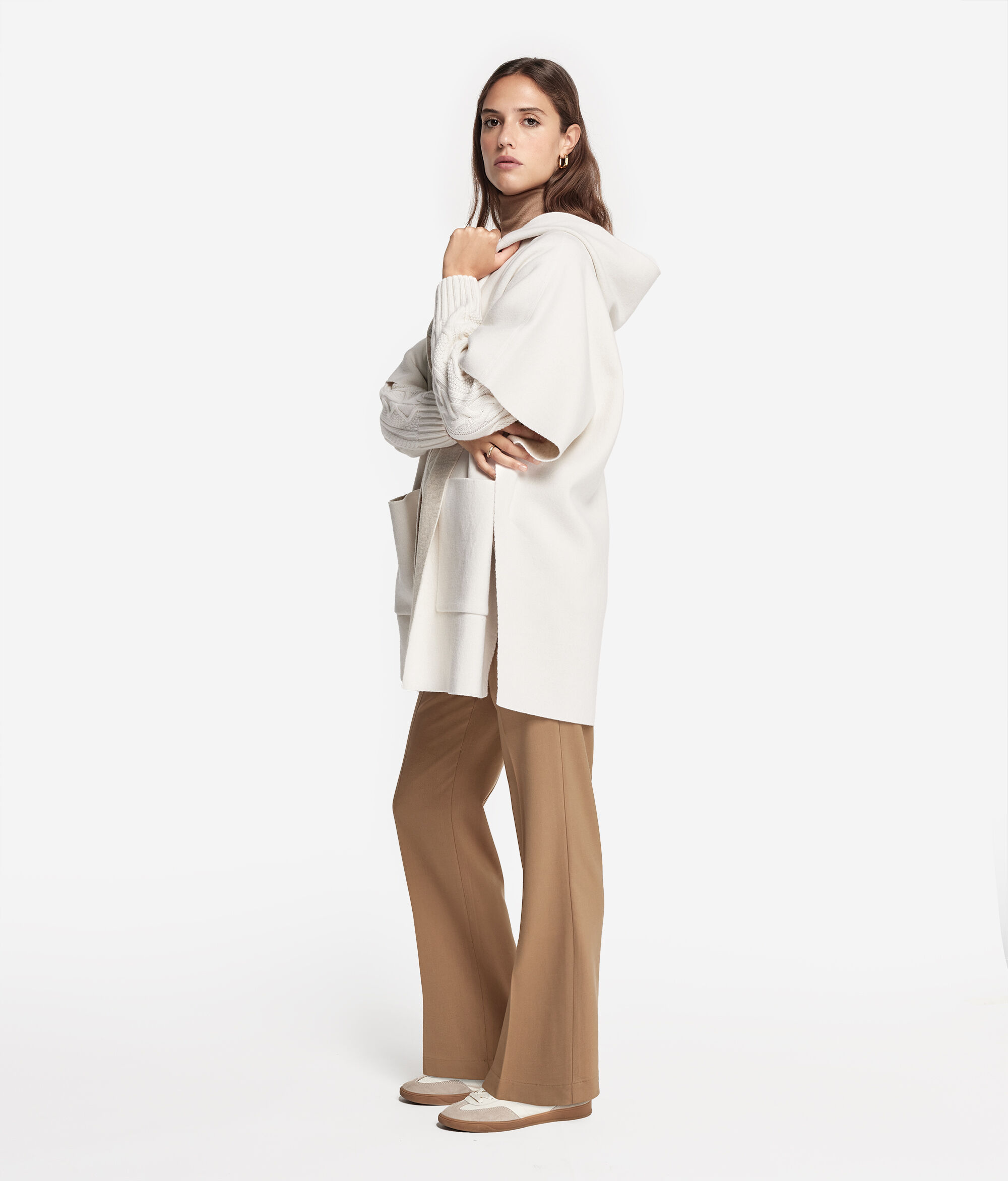 Cashmere Hooded Cape