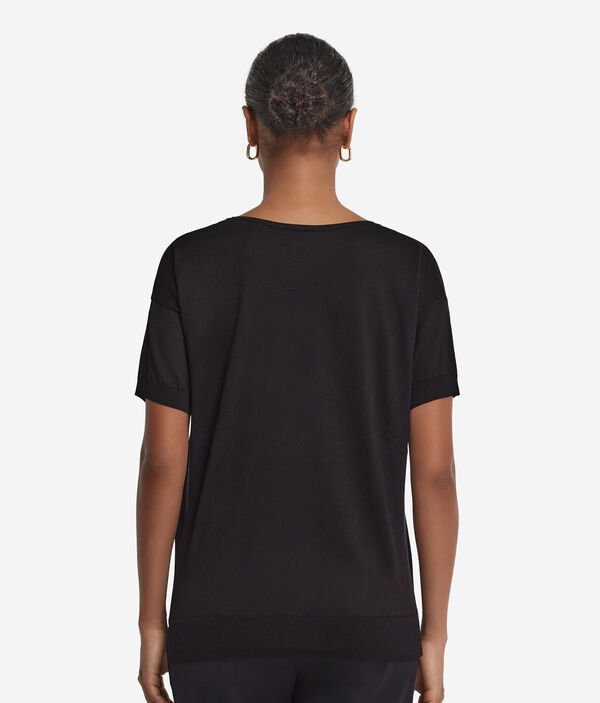 Джемпер из шелка и хлопка