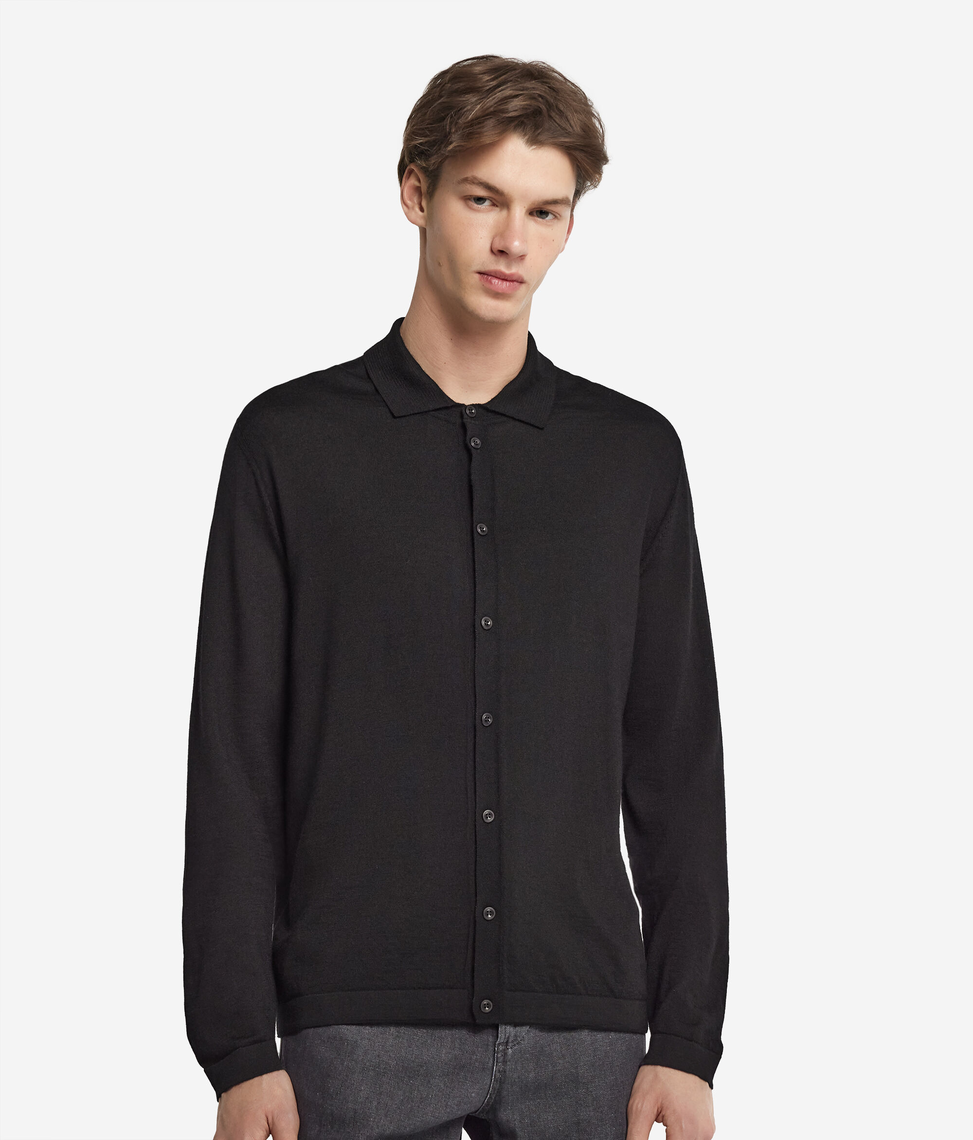 Camicia in Maglia di Cashmere Ultrafine