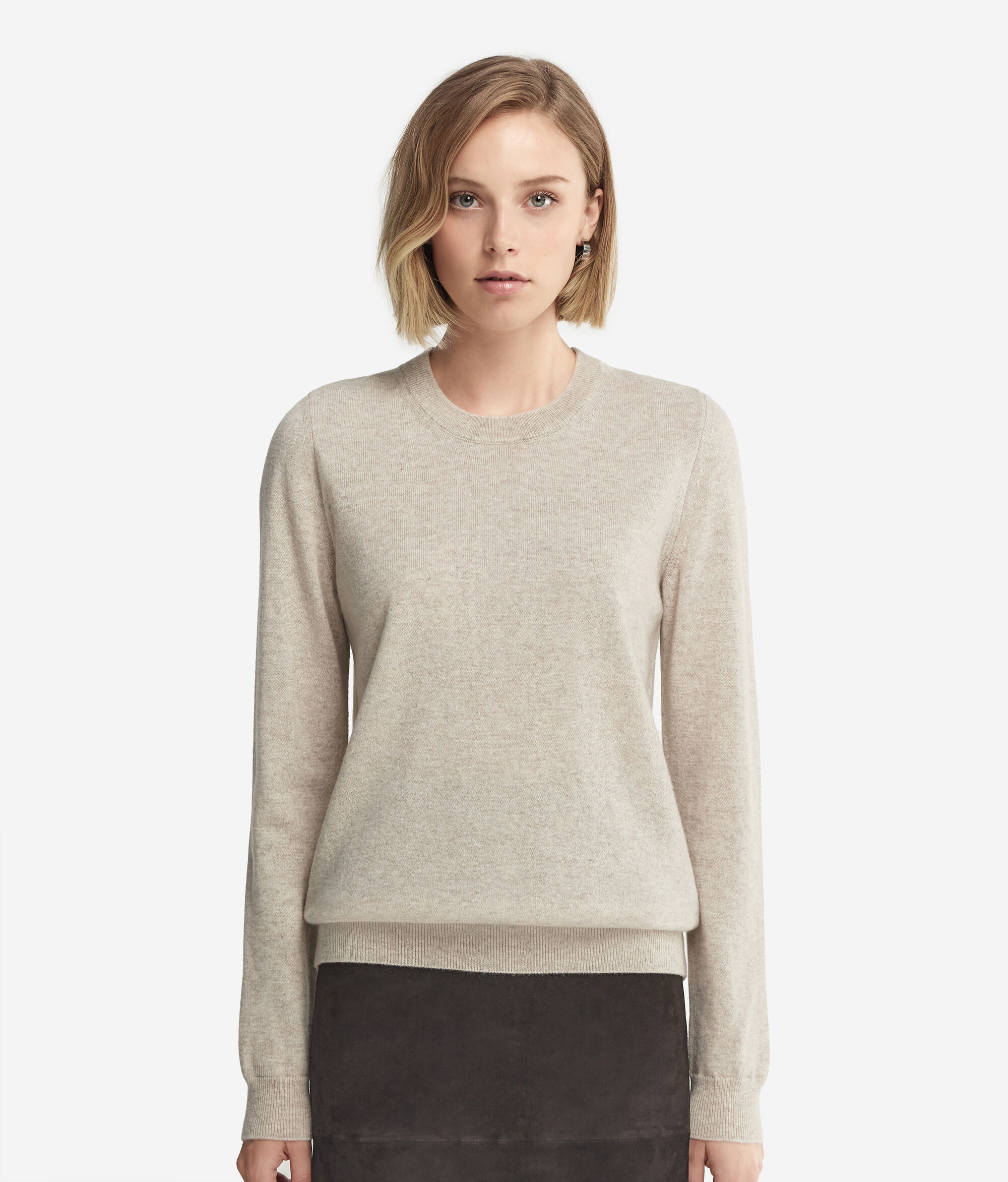 Jersei de coll rodó i màniga llarga de Cashmere Ultrasoft
