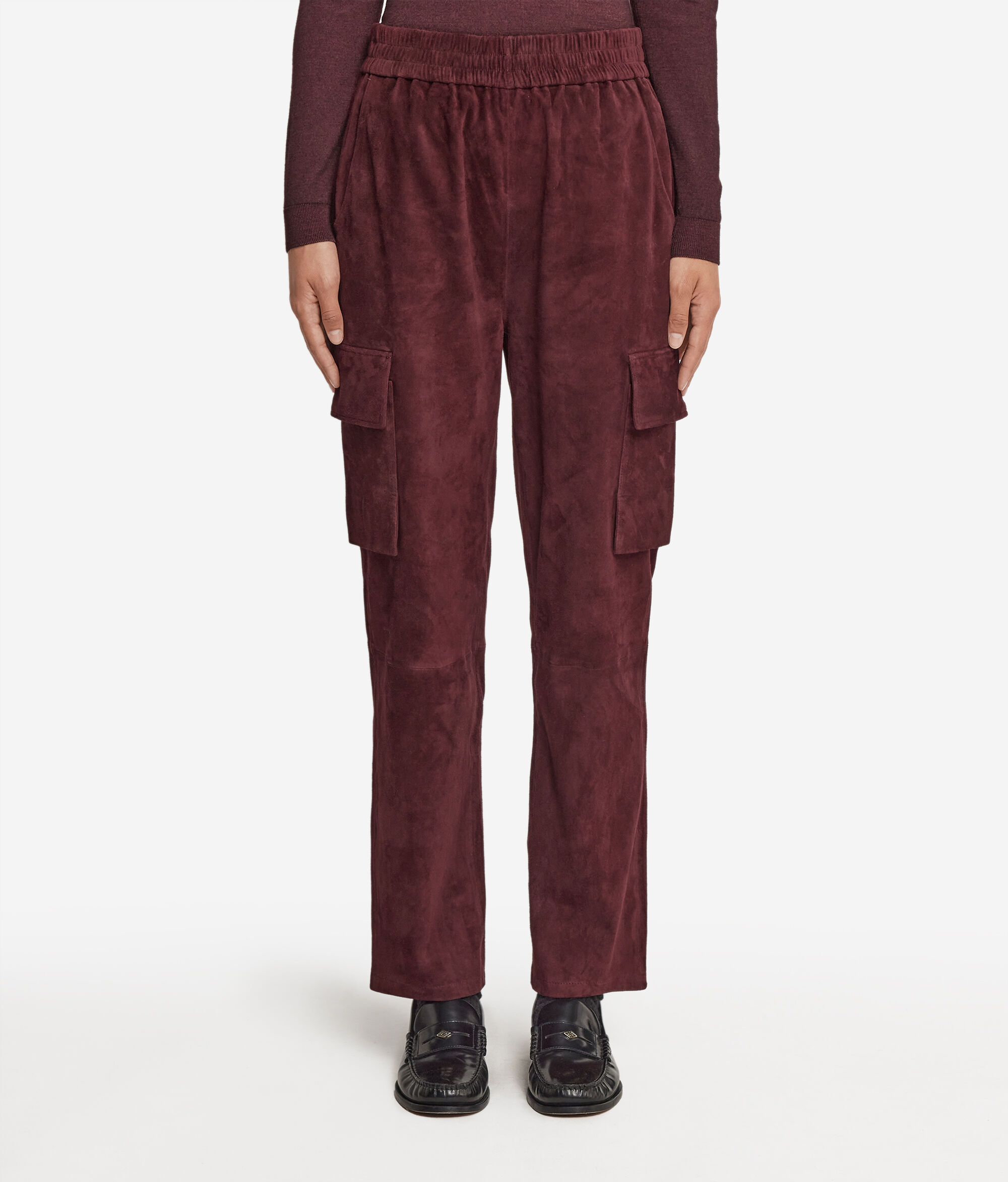 Cargohose aus Wildleder