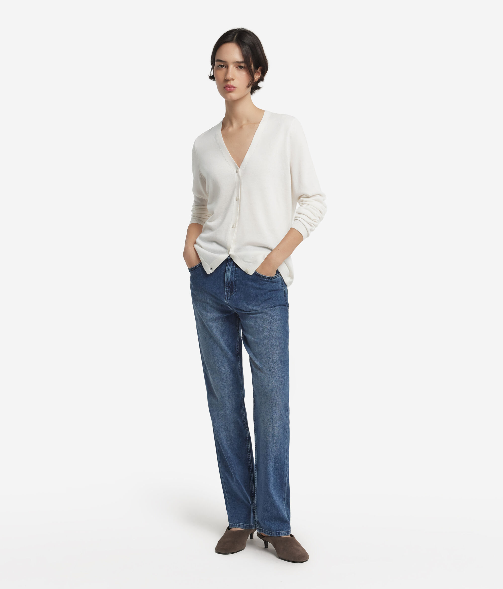 Rebeca amb escot en punta de Cashmere Ultrafine