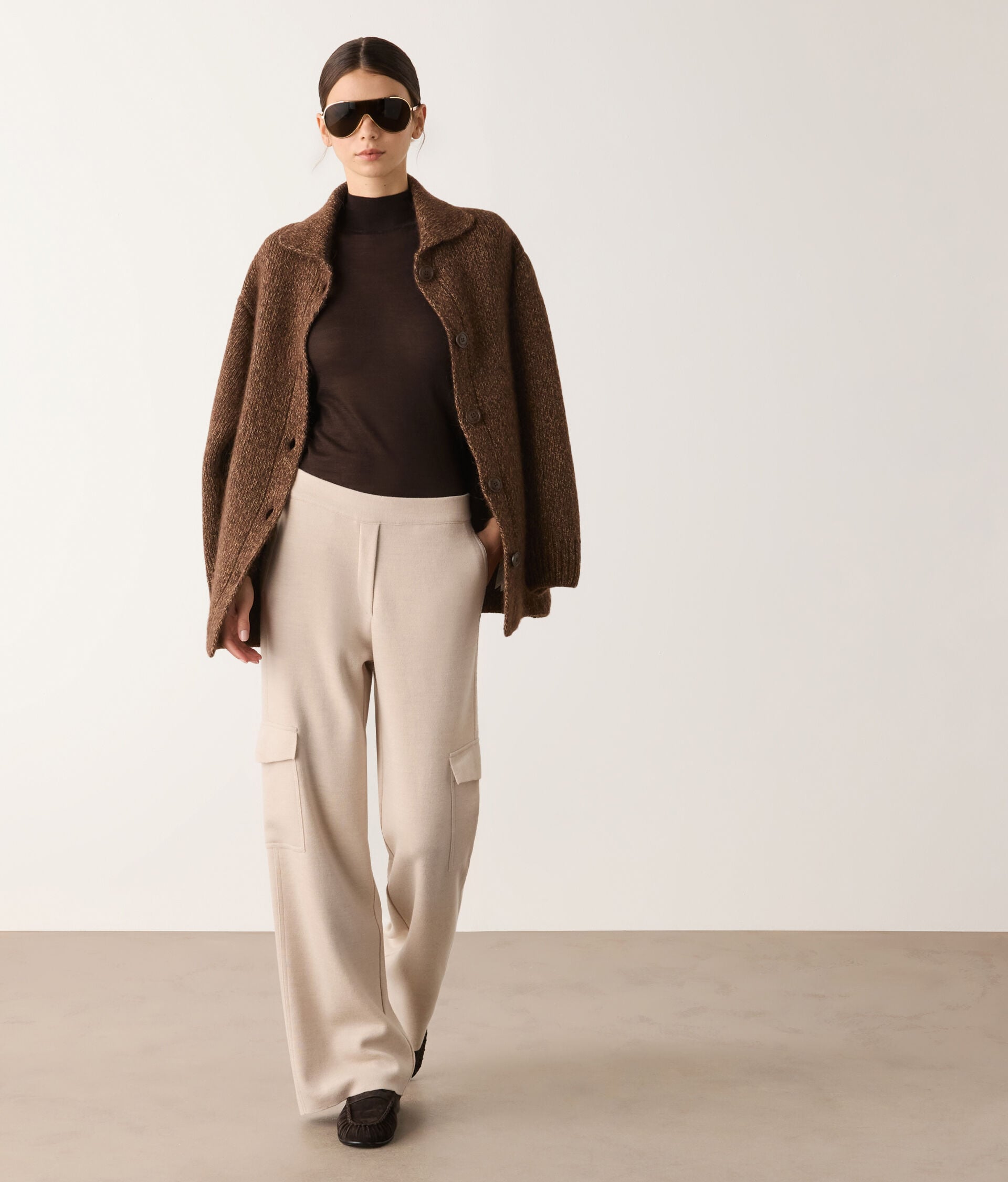 Stehkragenpullover aus Kaschmir Airfine
