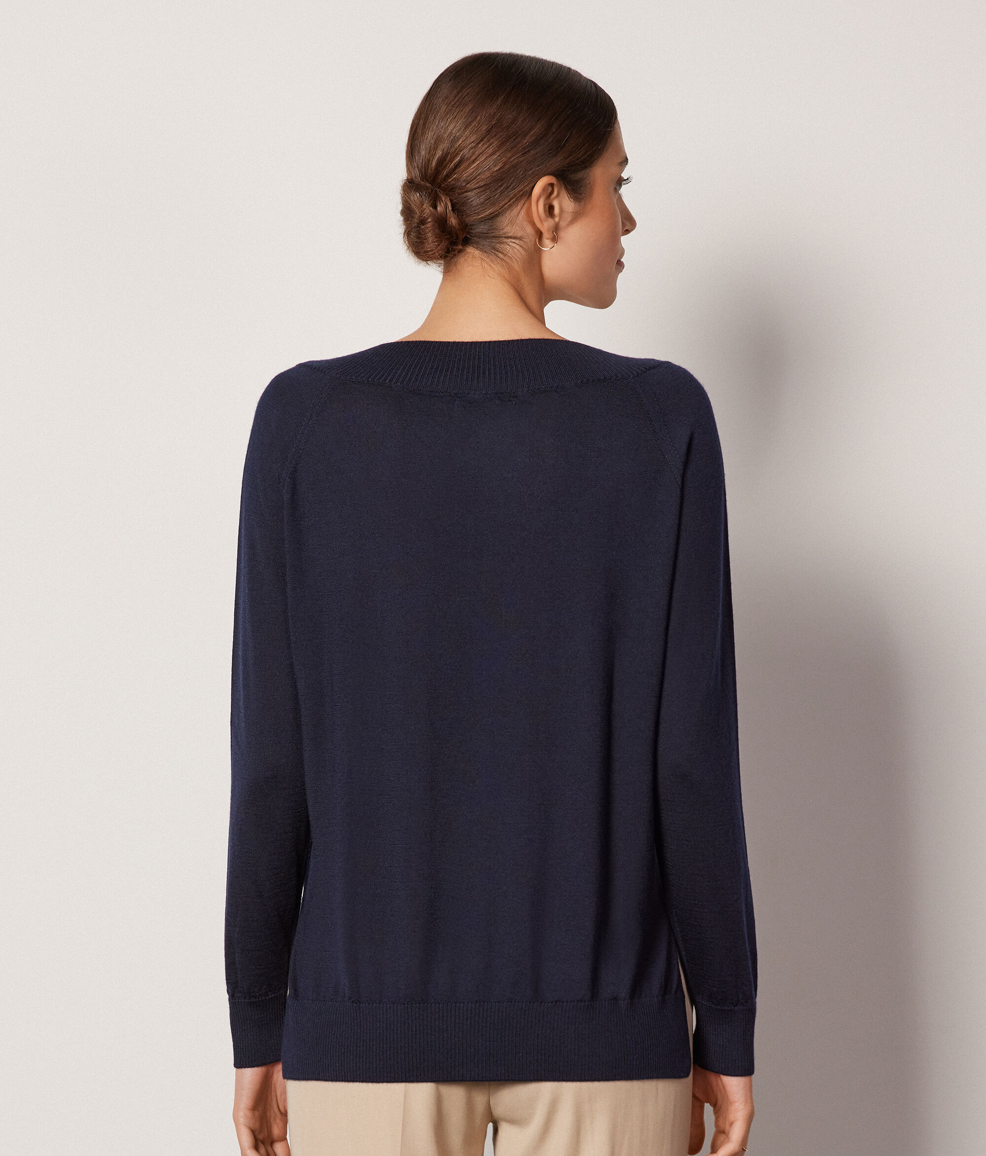 Maglia Scollo V in Cashmere Ultrafine