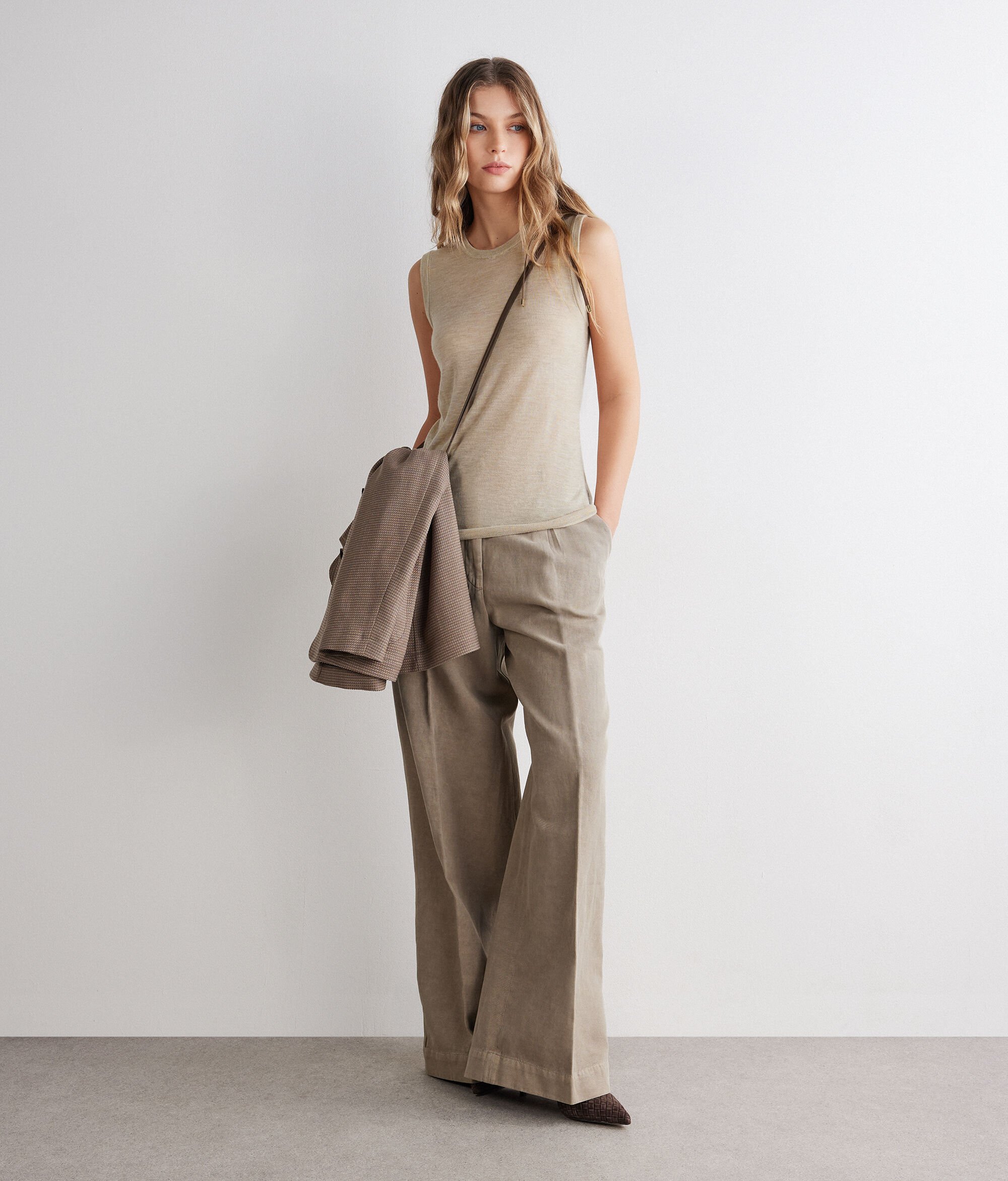 Basic-Tanktop aus Kaschmir Airfine