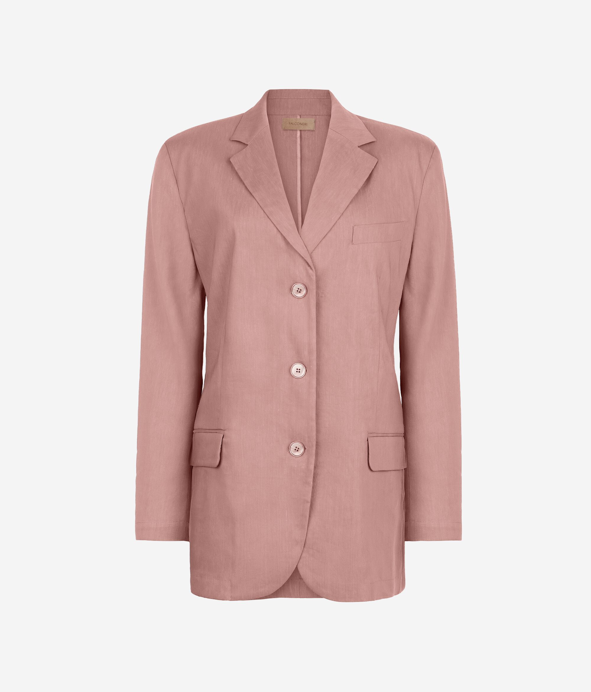 Blazer en lin et viscose