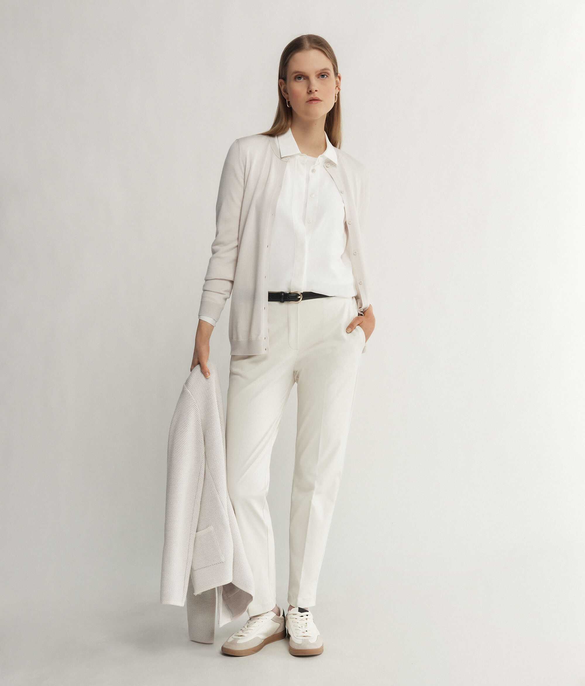 Cotton Cigarette Trousers