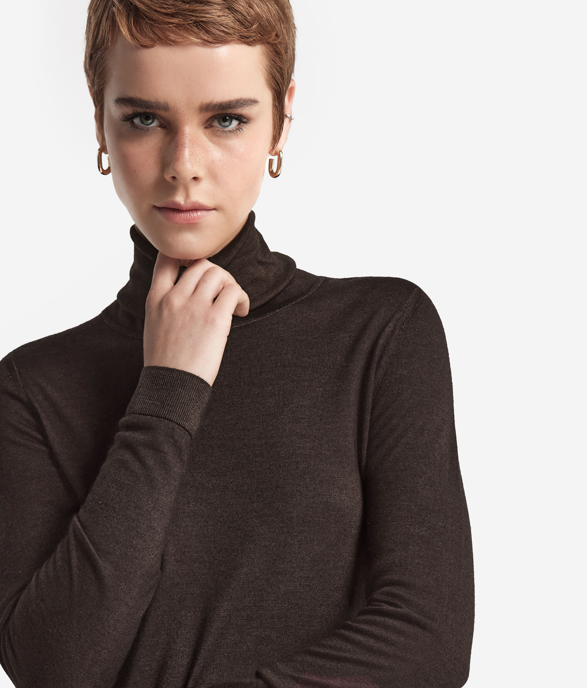 Ultrafine Cashmere Turtleneck Jumper