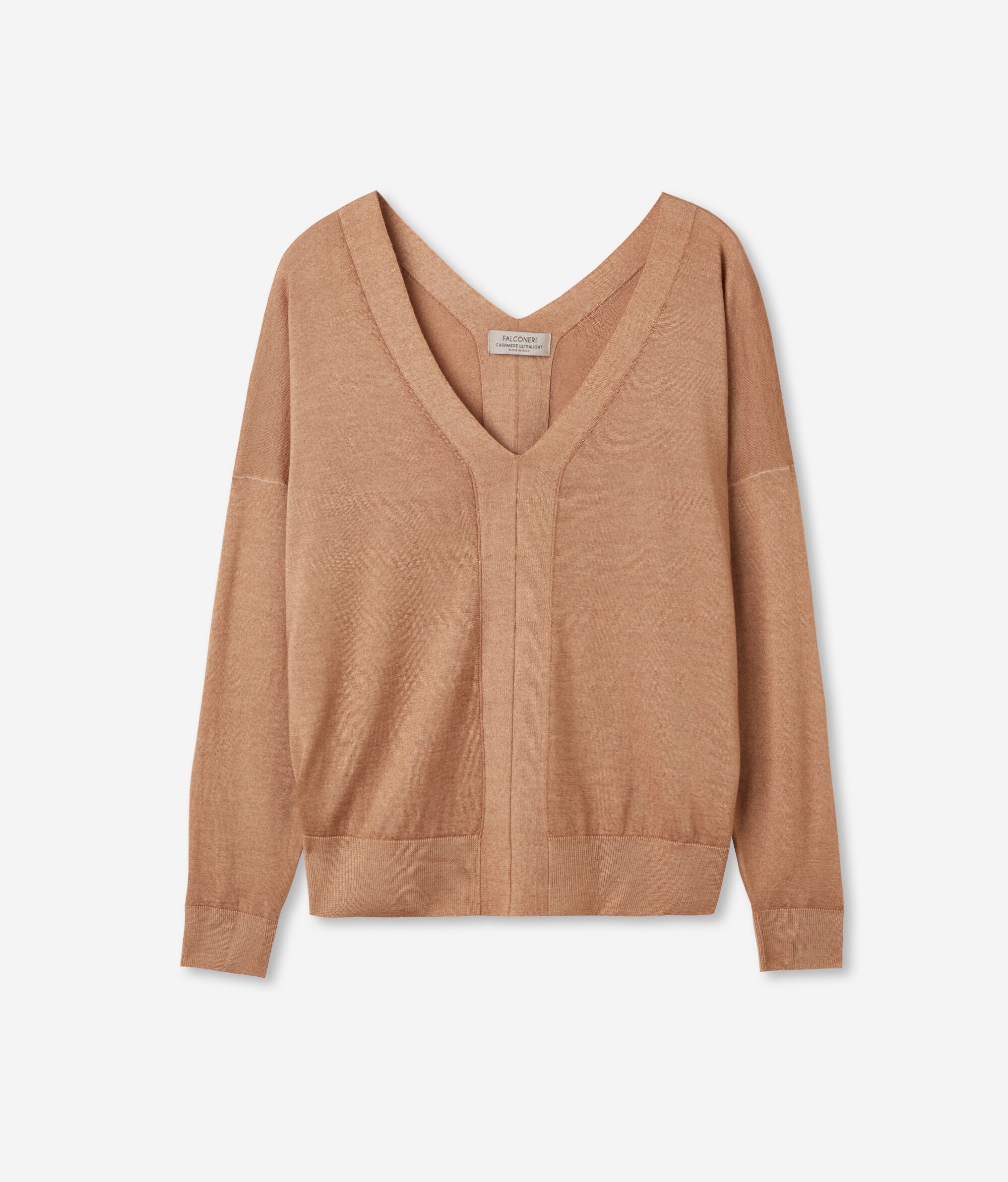 Jersei escot en punta Cashmere Ultrafine