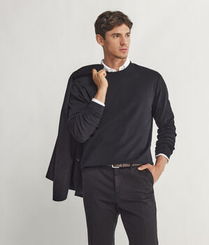 Round-Neck Cotton Jersey Top