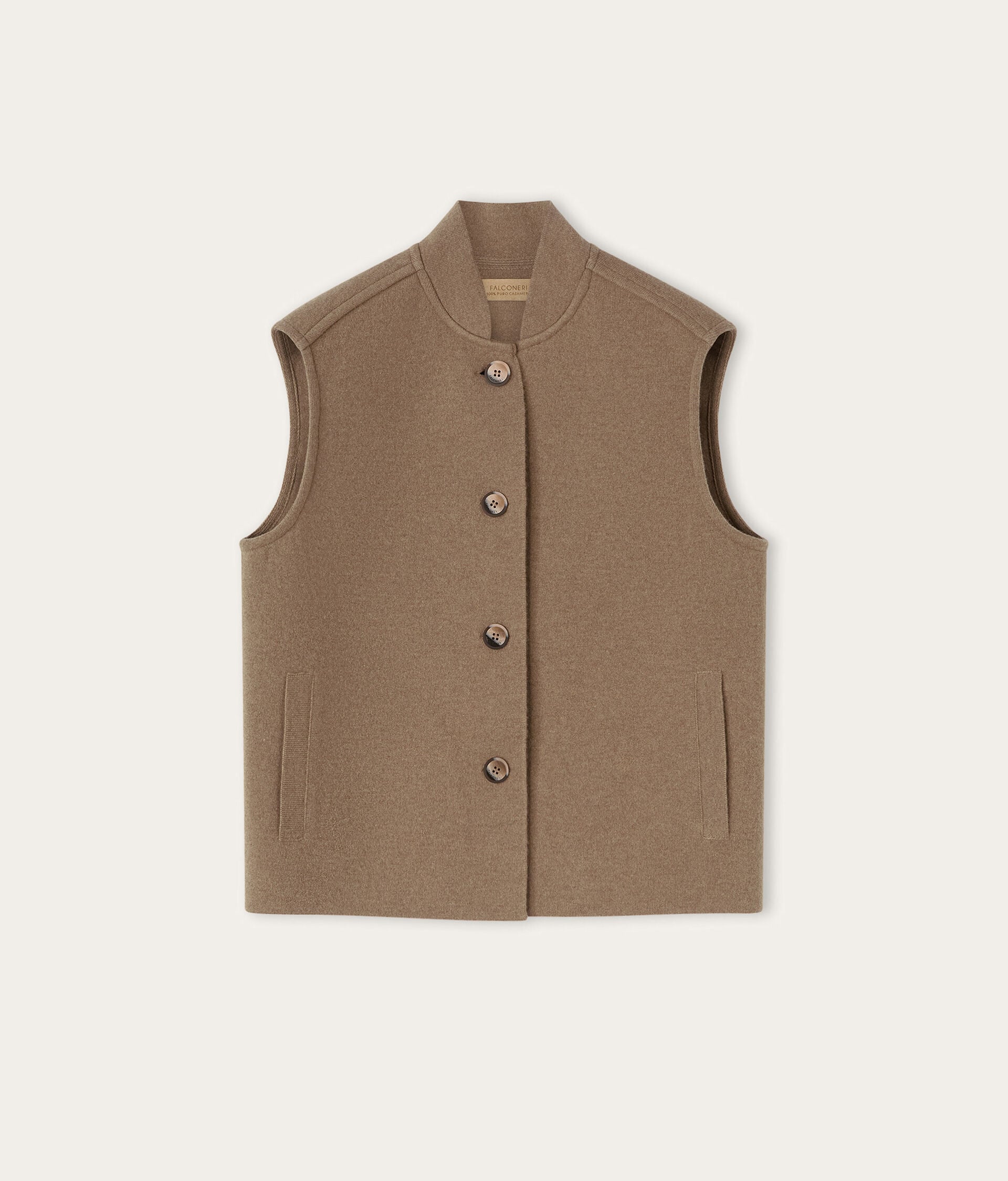 Ultrasoft Cashmere Gilet with Buttons