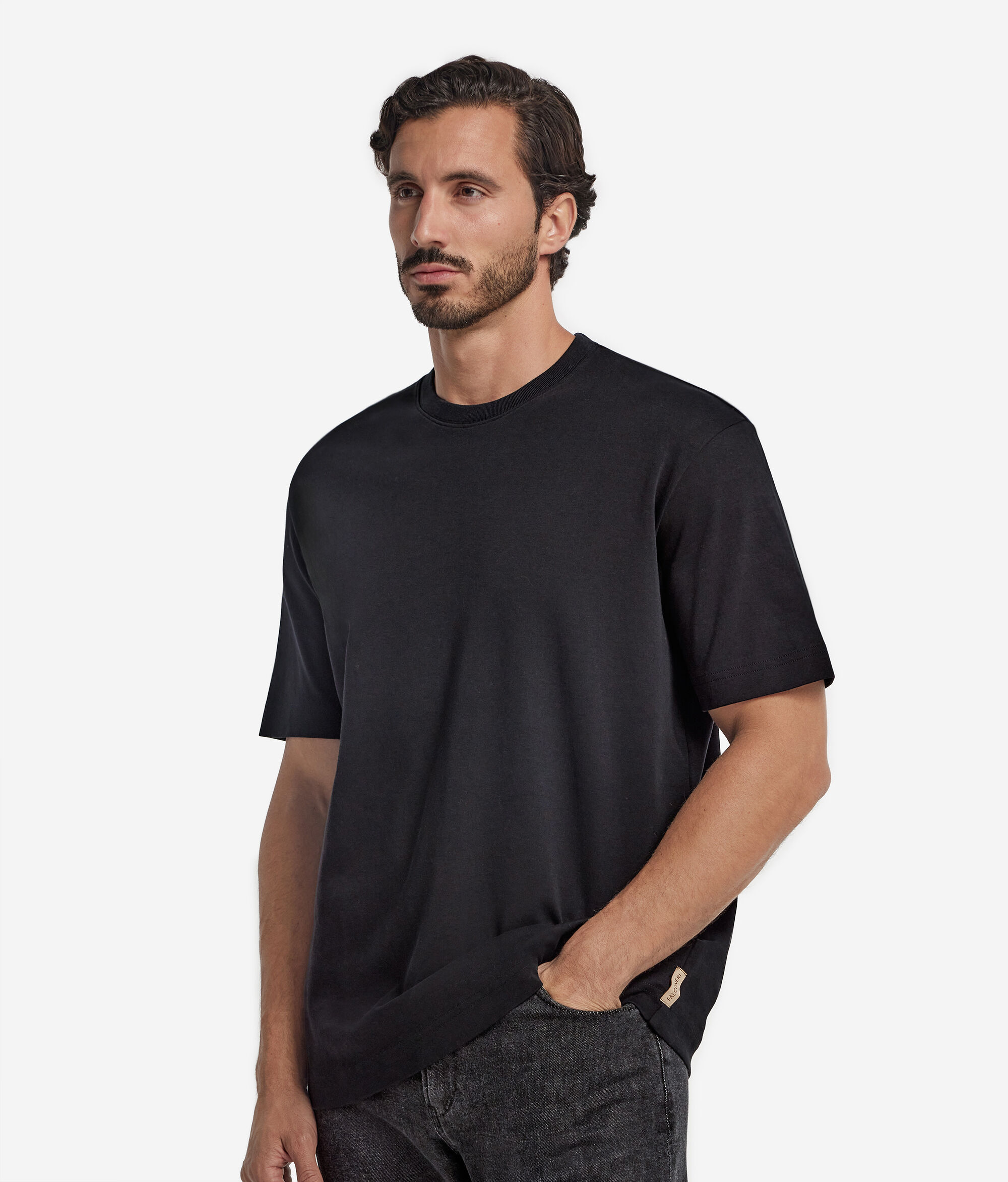 コットンジャージー クルーネック Tシャツ