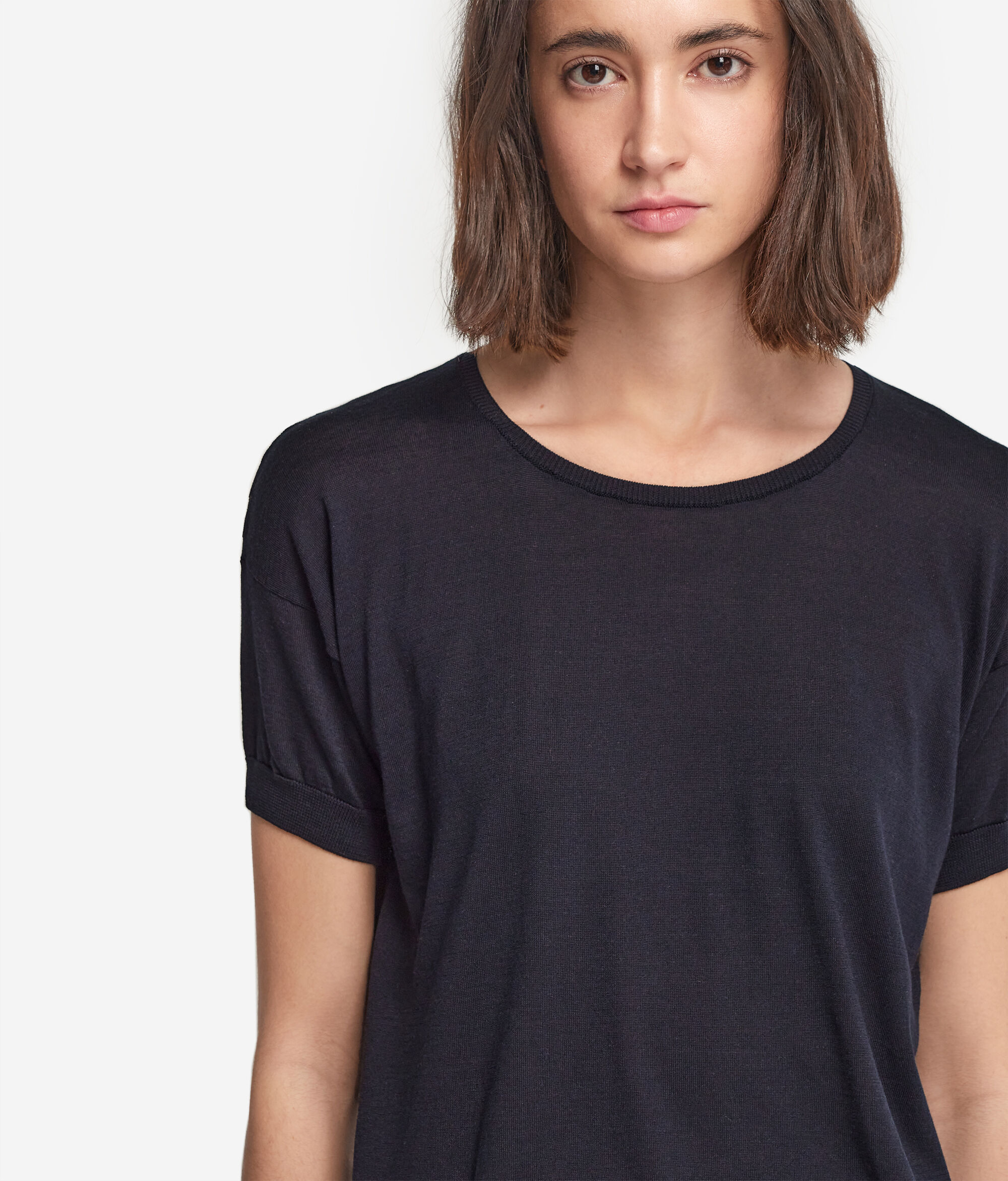 Джемпер из шелка и хлопка