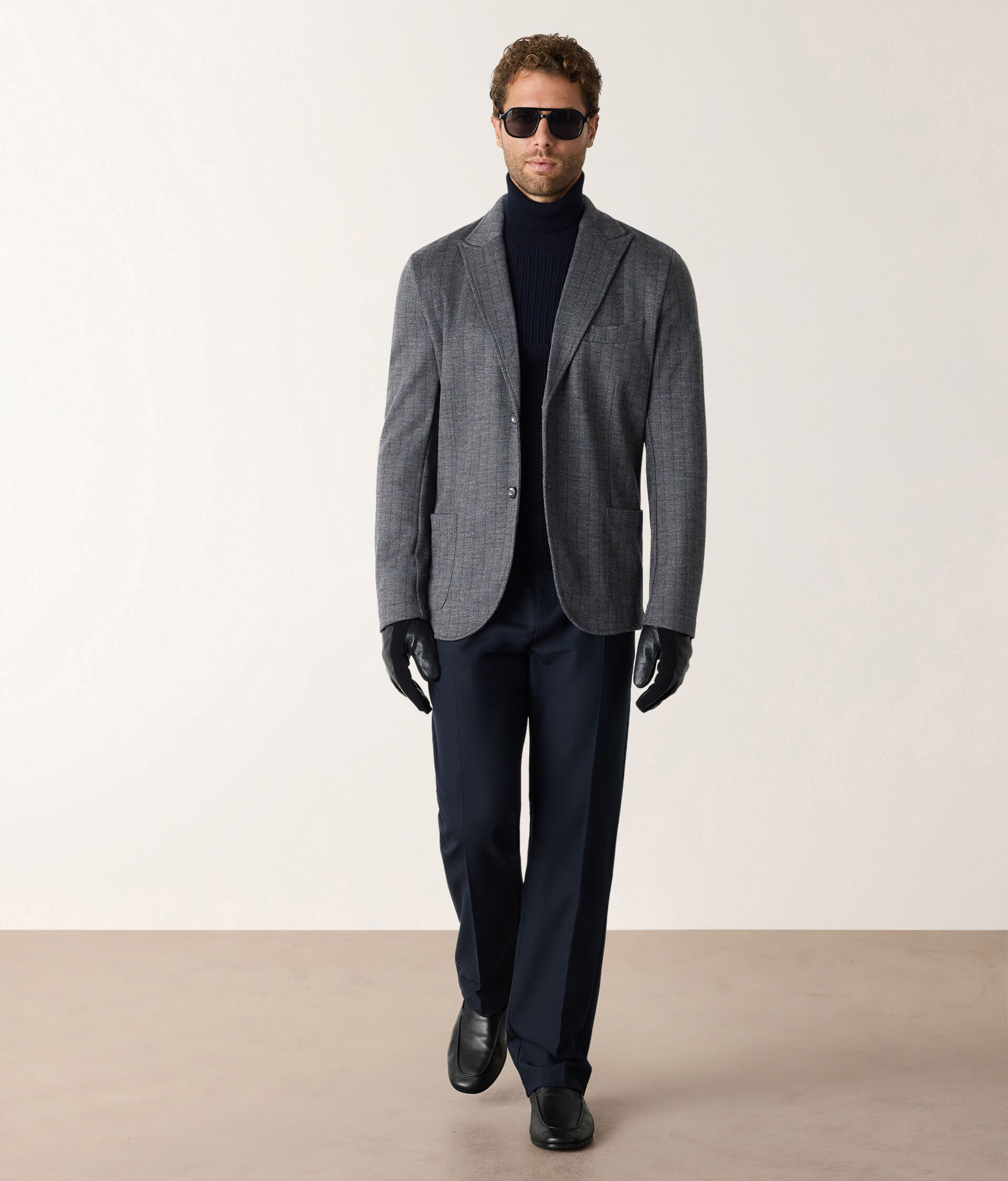 Herringbone wool jacket