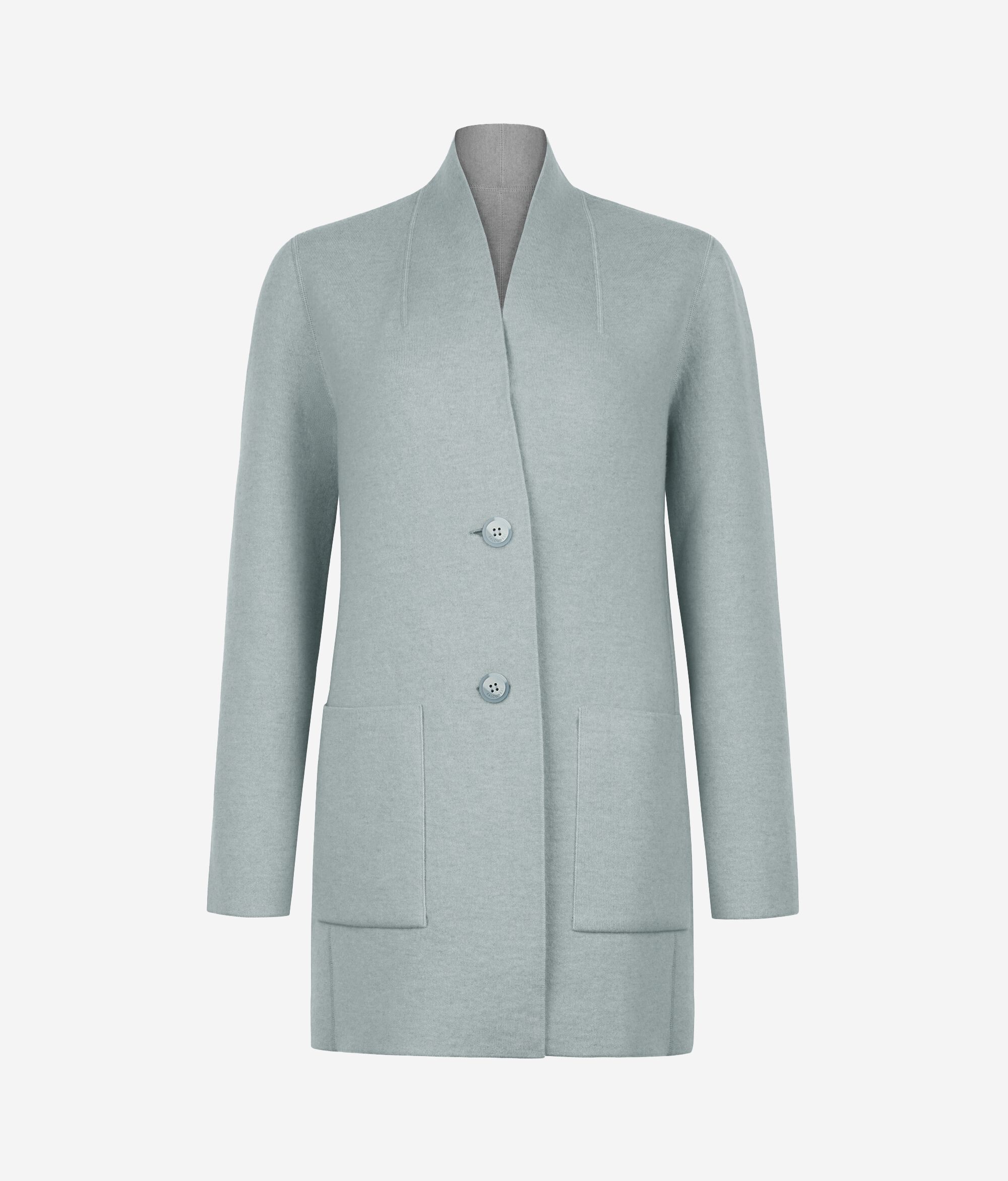 Ultrasoft Cashmere Reversible Coat with Buttons