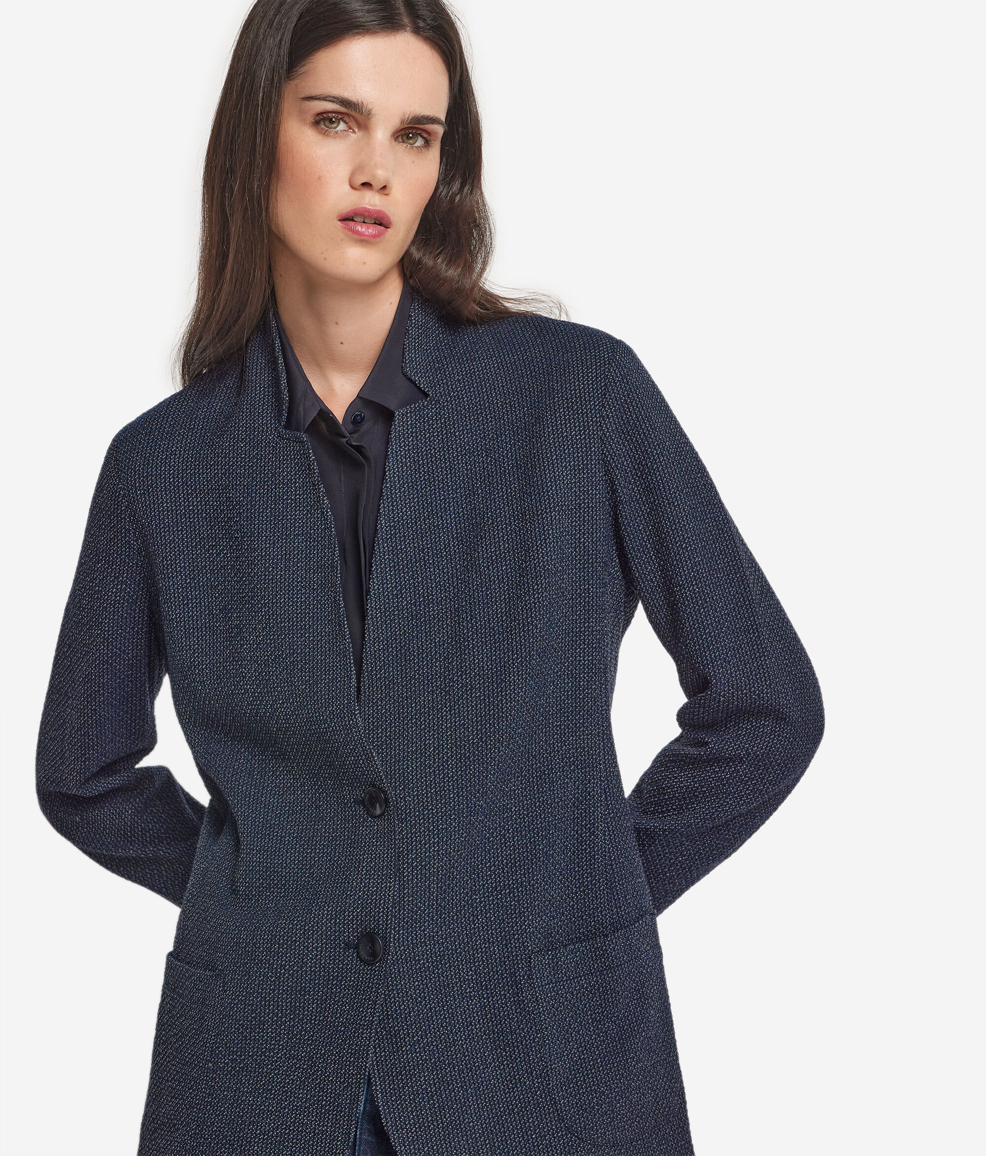 Maskuliner Mouliné-Blazer