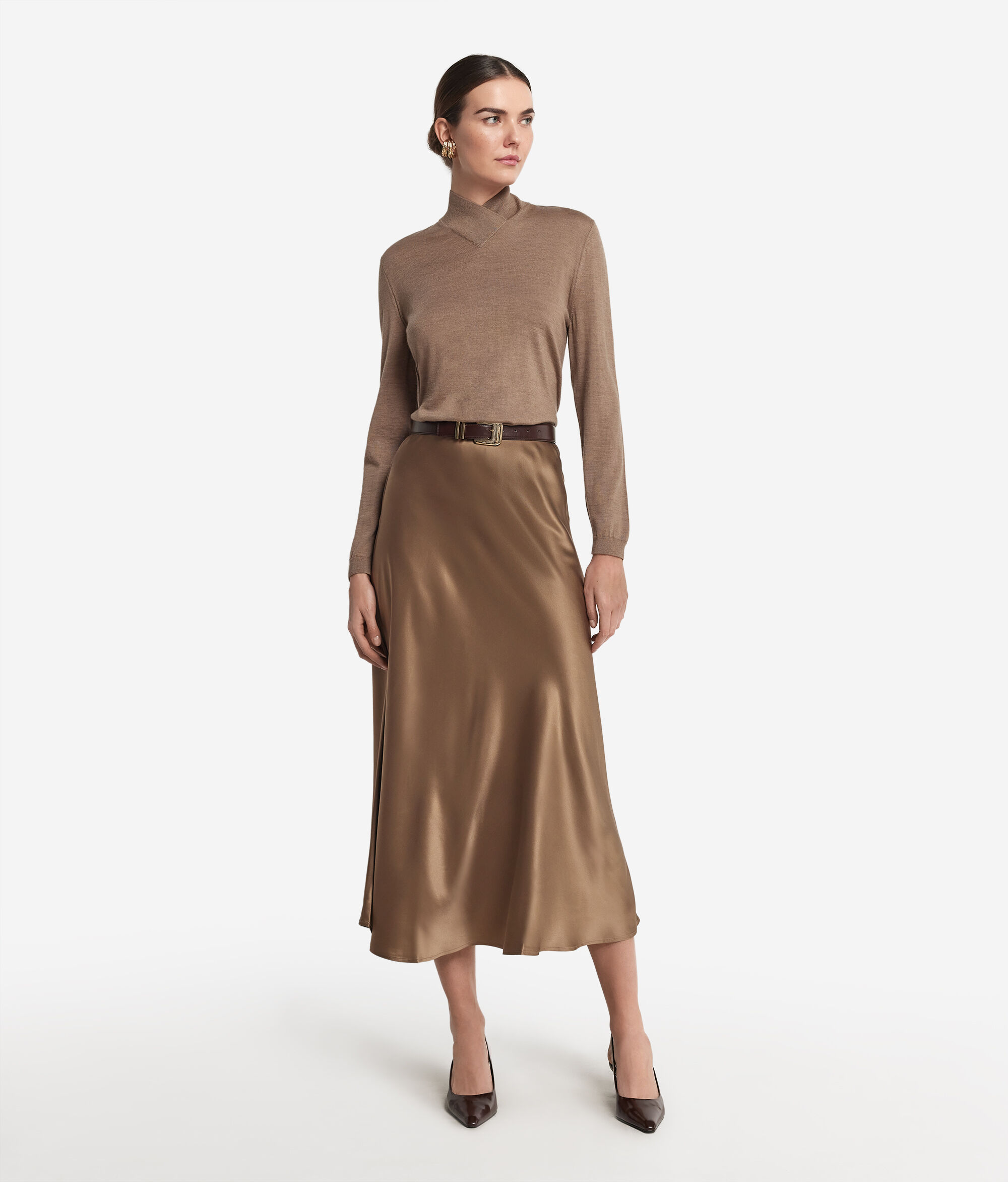 Silk Satin Skirt