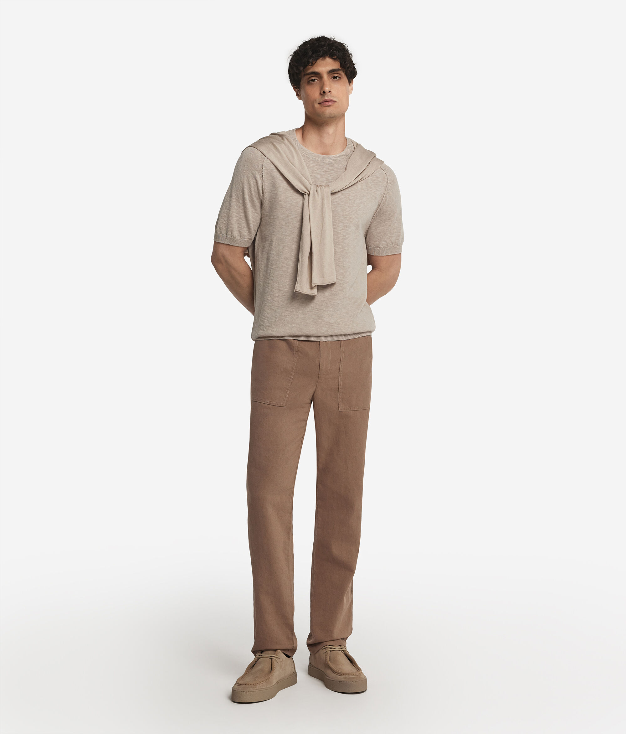 T-shirt en coton multibrin
