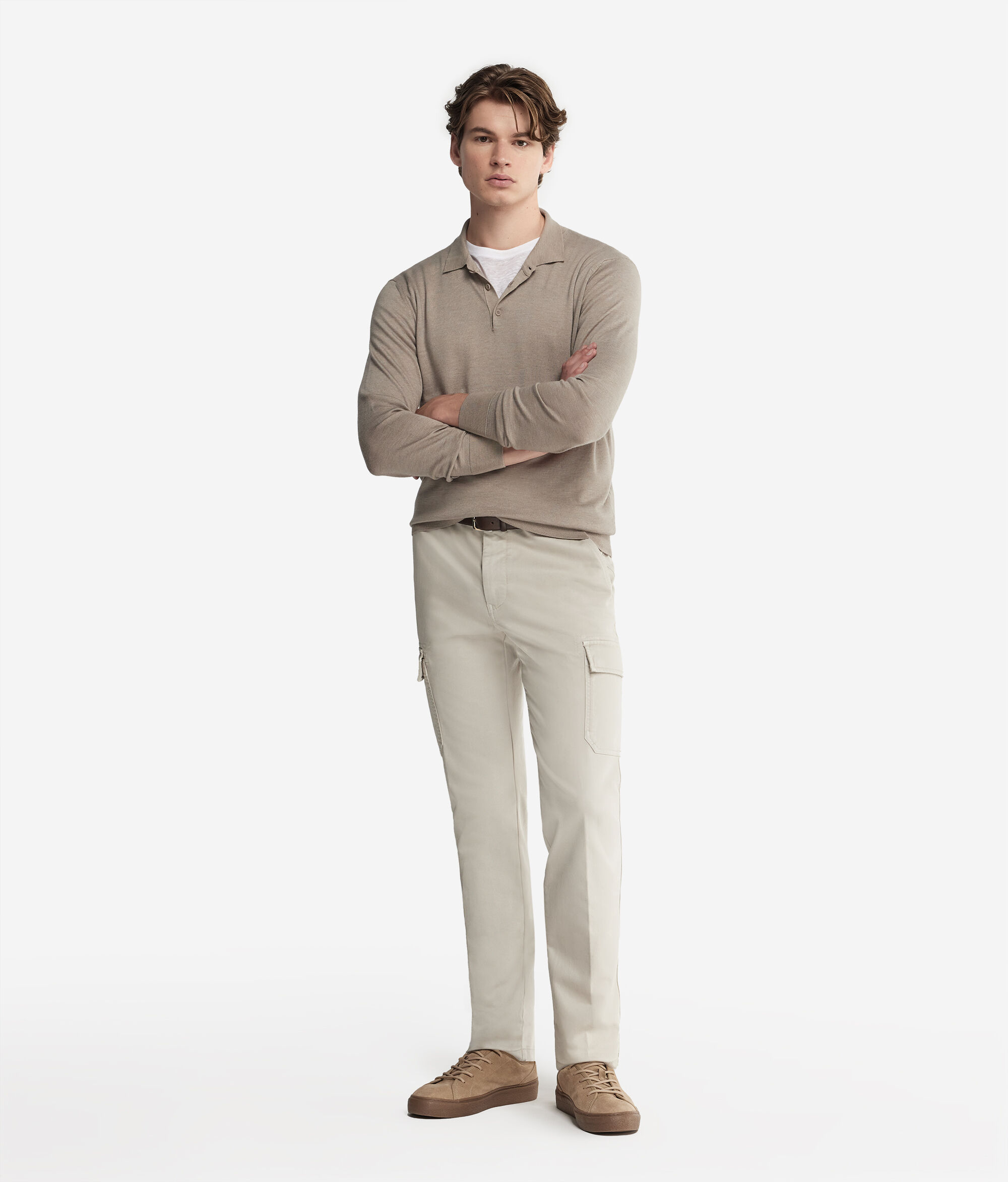 Джемпер-поло из ультратонкого кашемира