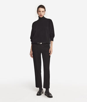 Ultrasoft Cashmere Turtleneck with Slits