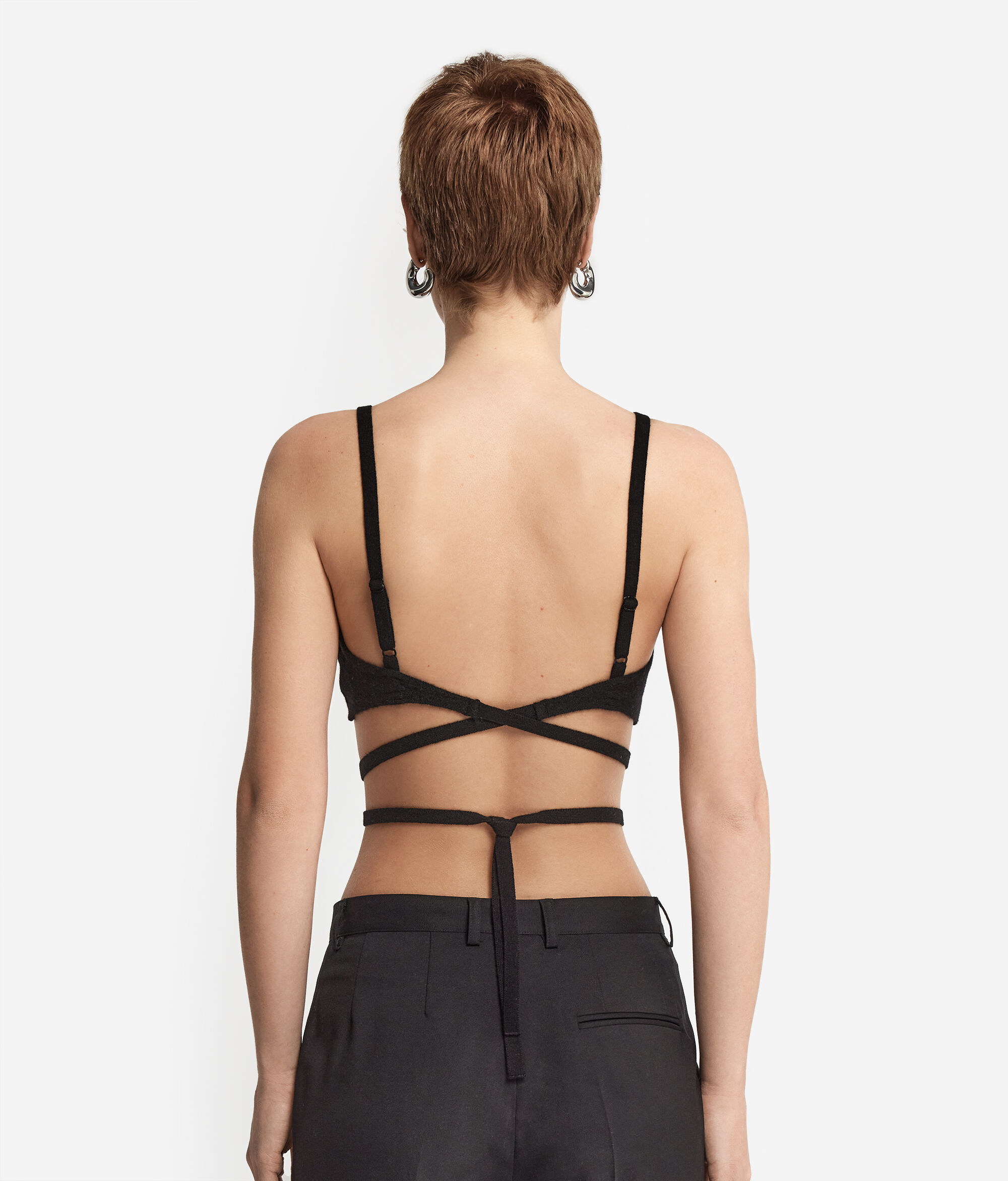 Топ из кашемира со стразами