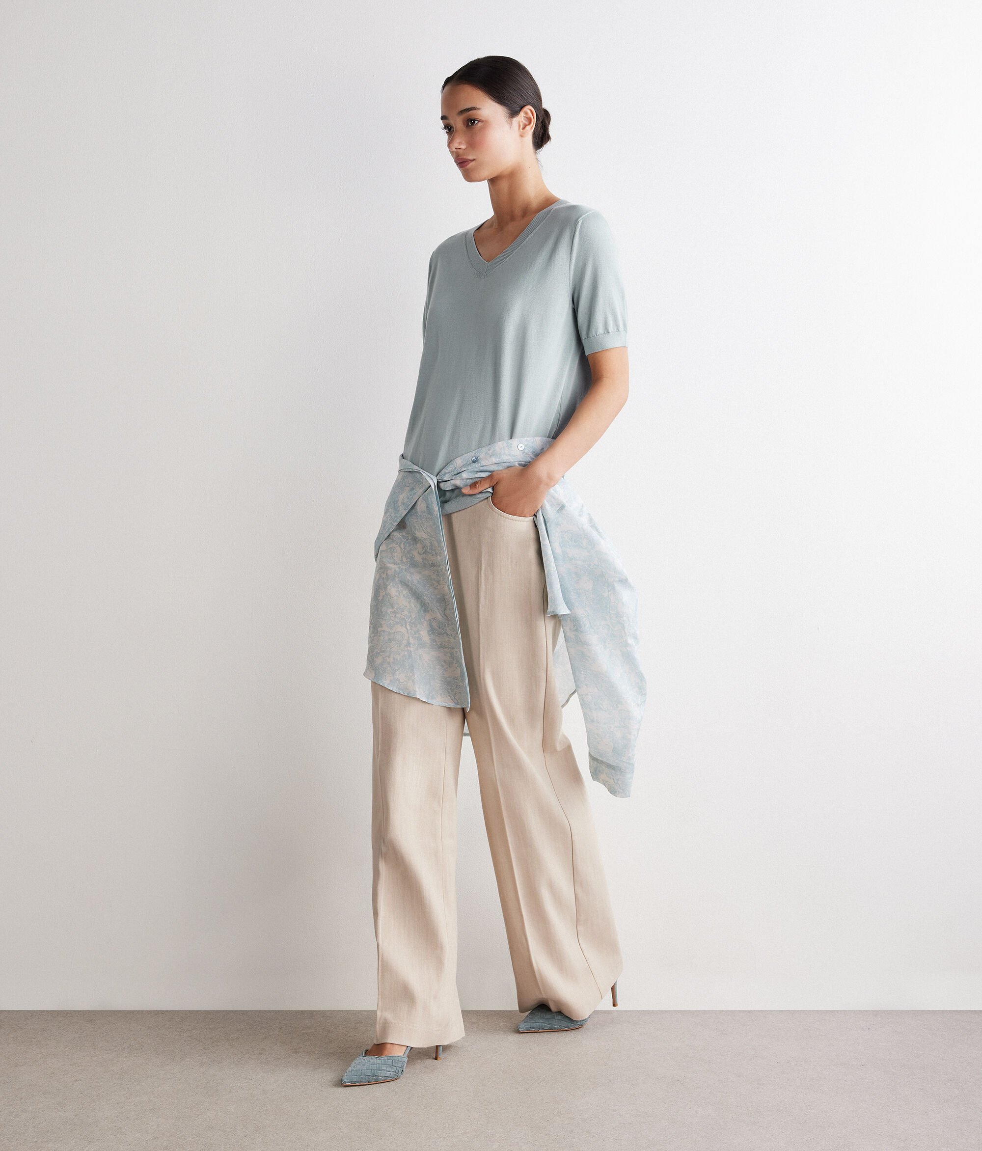 V-neck Cotton FreshT-shirt