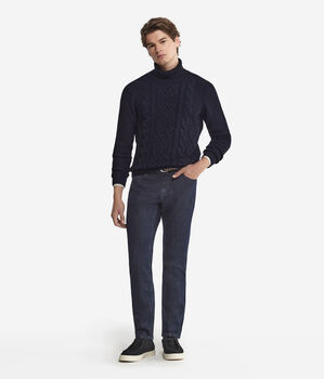 Pull à col roulé style pêcheur
