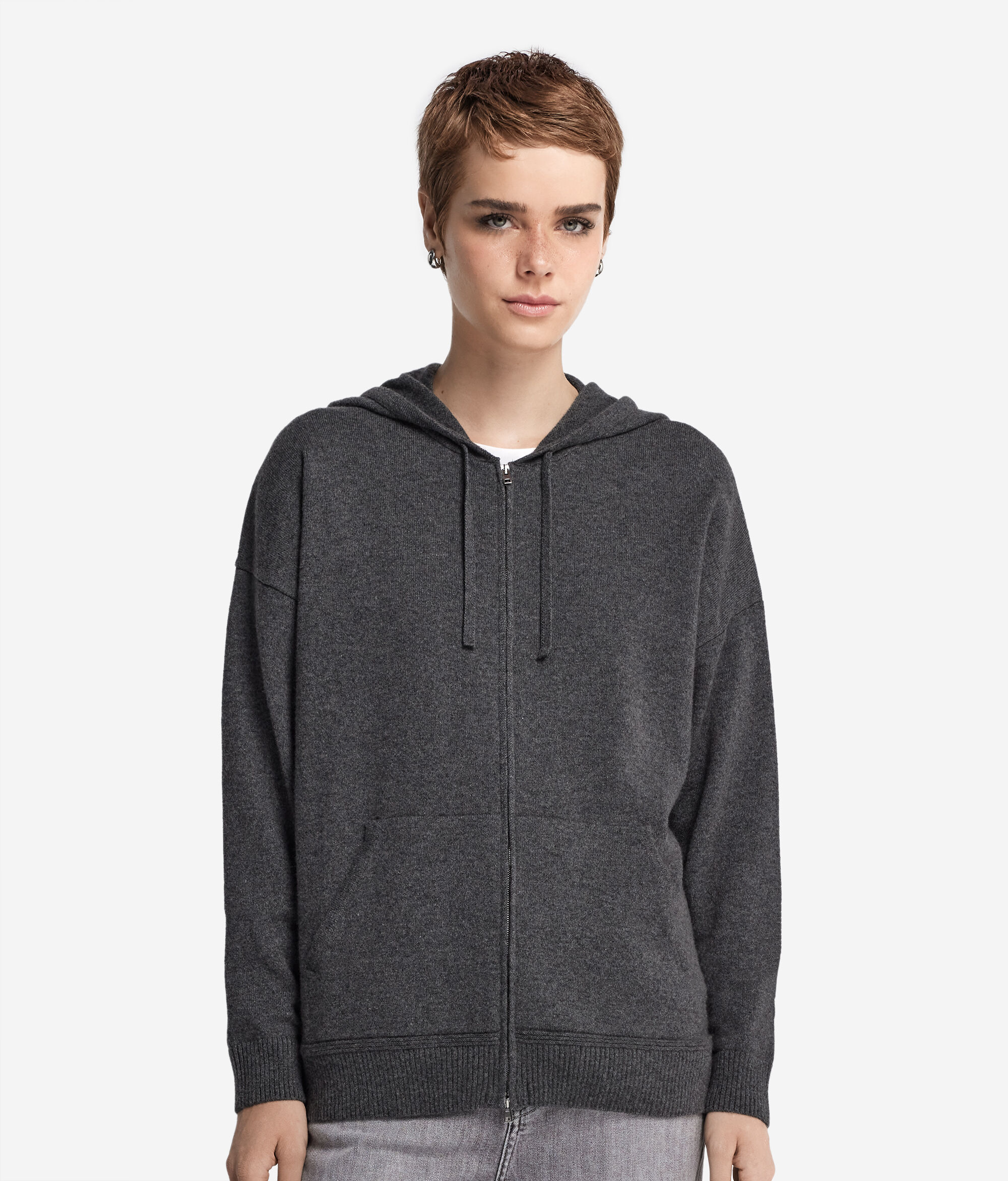 Sweatshirt aus Kaschmir Ultrasoft mit Kapuze