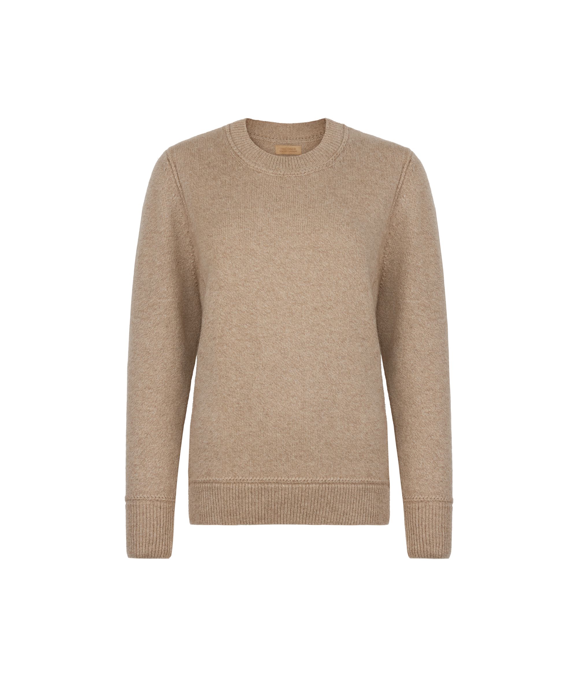 Girocollo in Undyed Cashmere Ultrasoft