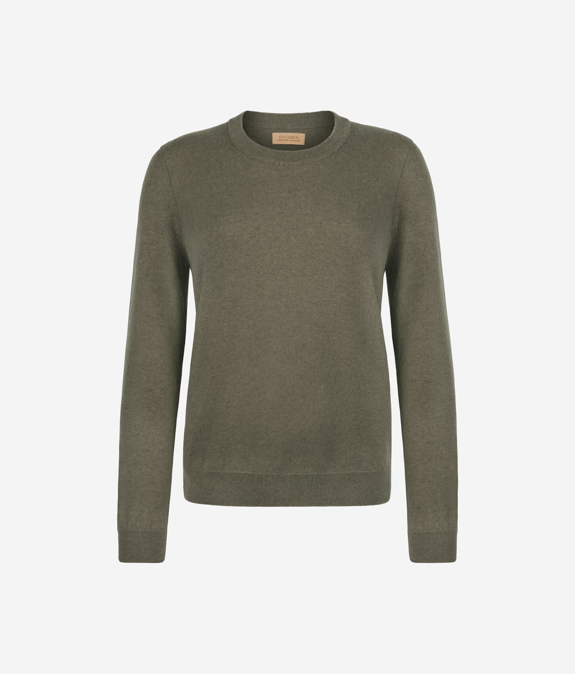 Μακρυμάνικη Μπλούζα από Ultrasoft Cashmere με Στρογγυλή Λαιμόκοψη