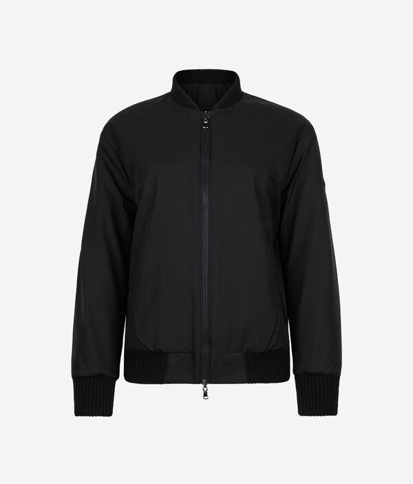 Двусторонний бомбер с подкладкой из кроличьего меха