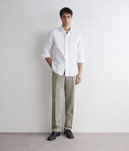 Pantalone in cotone e lino