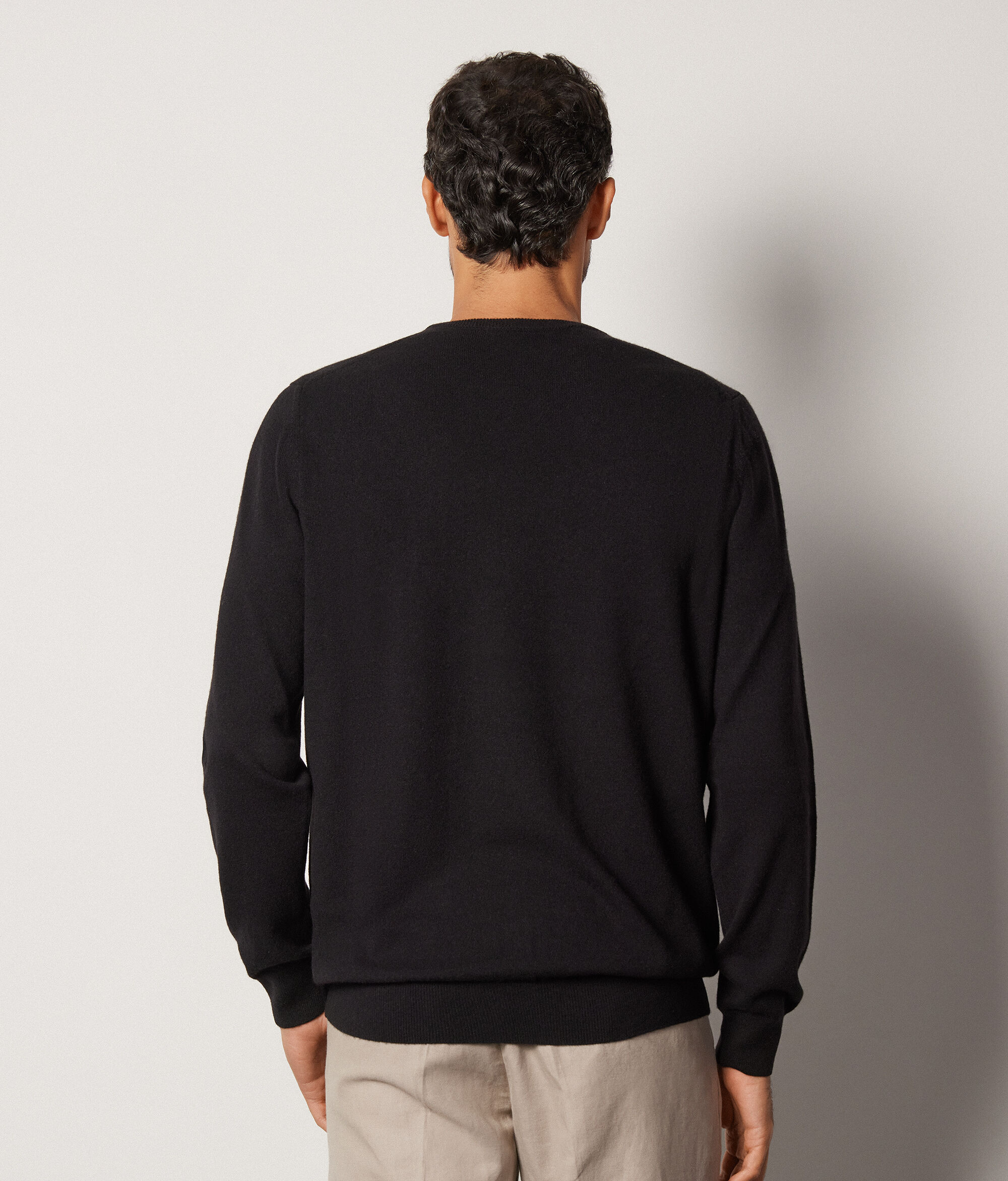 Pull home en cachemire ultra-doux à col rond