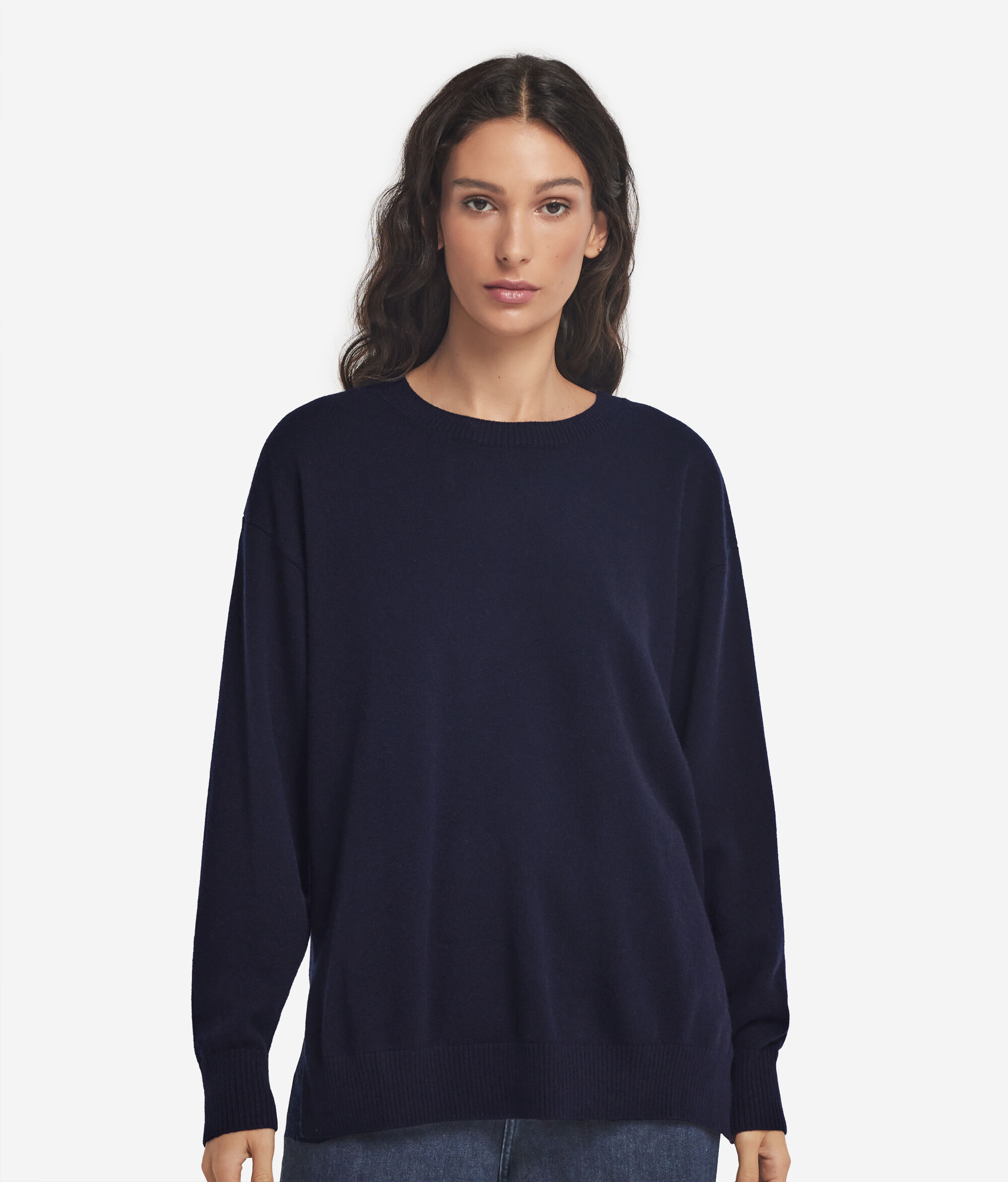 Джемпер с разрезами из ультрамягкого кашемира