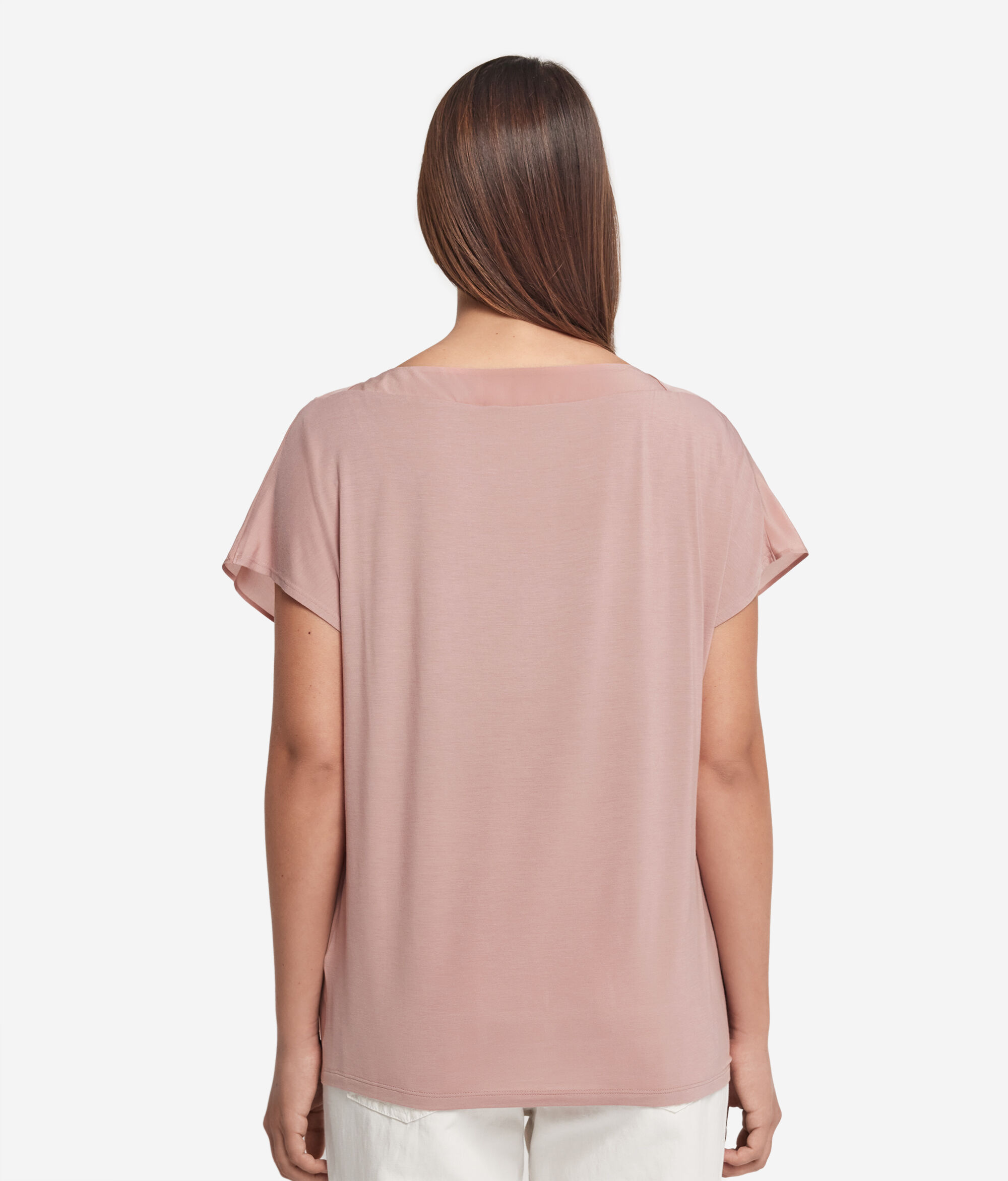 シルク&モダール ボートネック Tシャツ