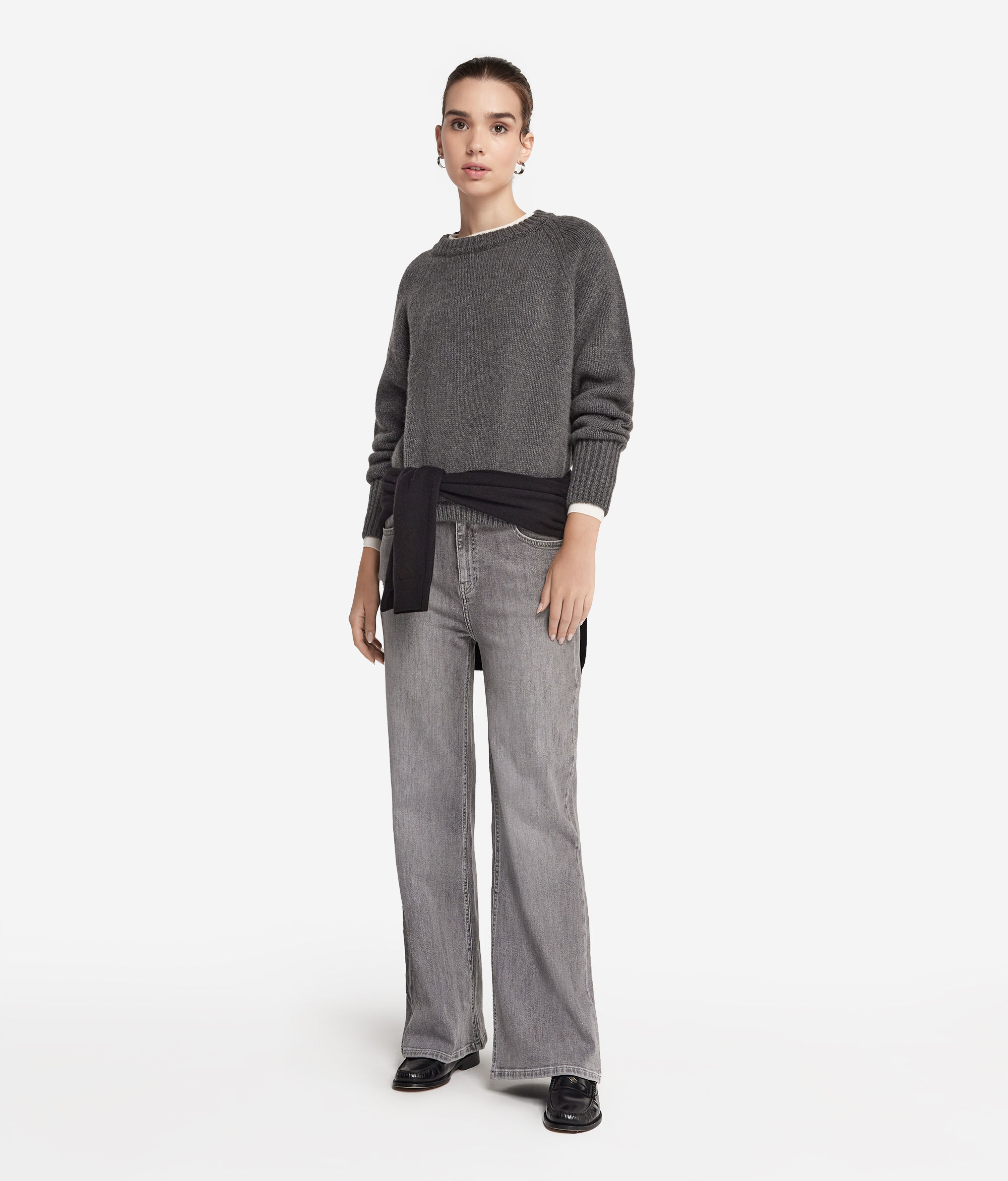 Cashmere Tricot Crewneck Sweater