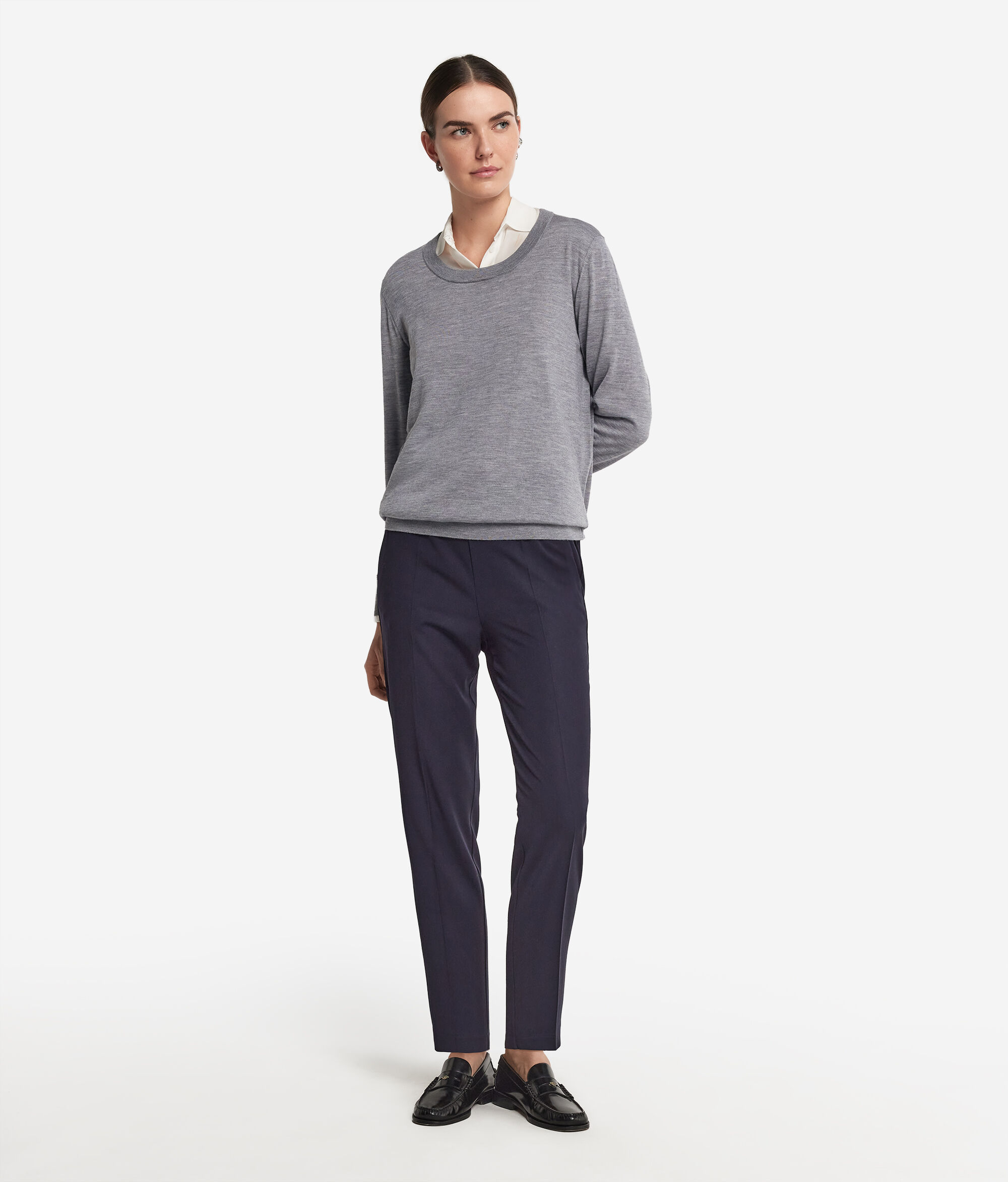 ウルトラファインカシミヤ クルーネック セーター