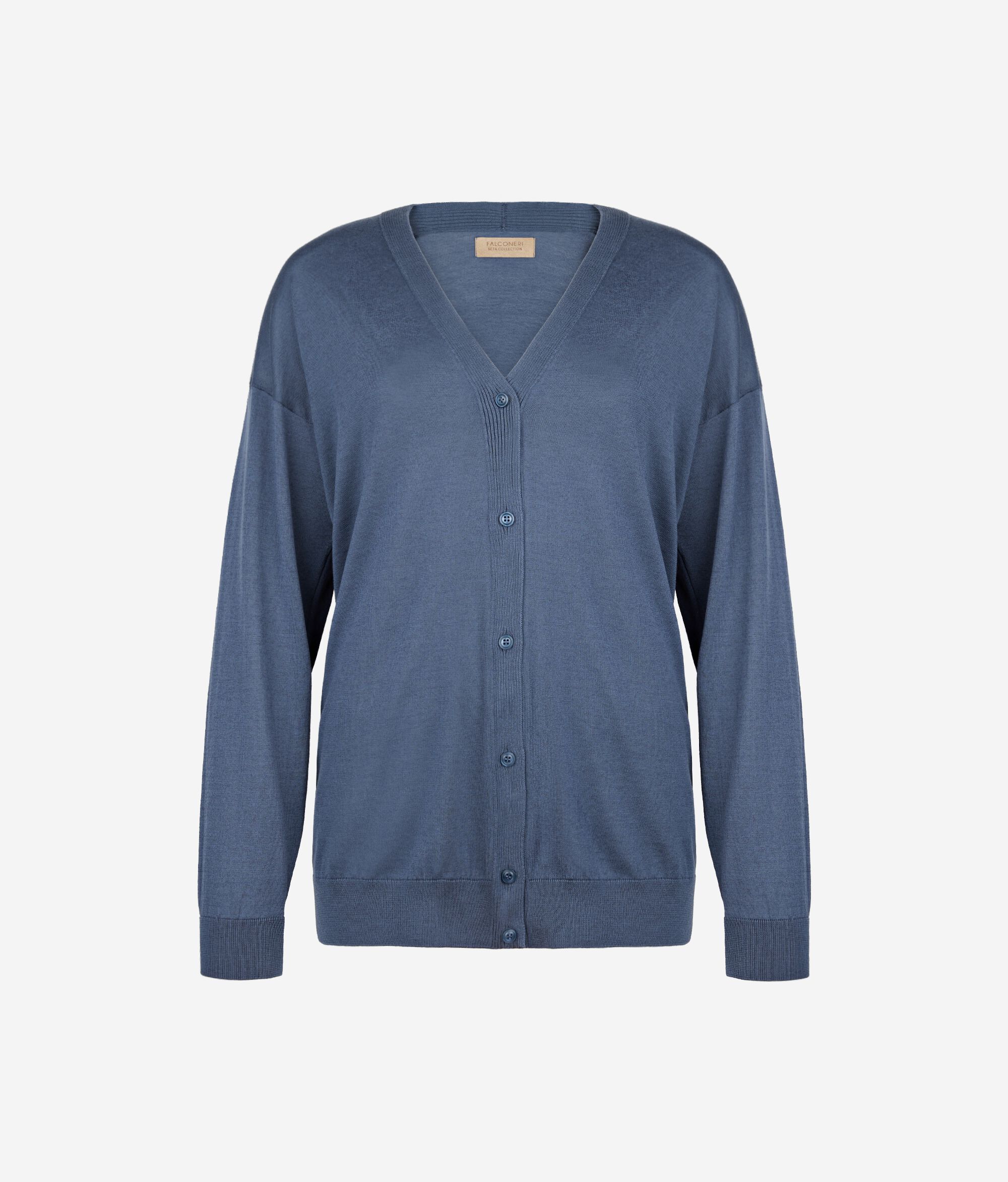 Μακρυμάνικη Ζακέτα από Silk Cotton
