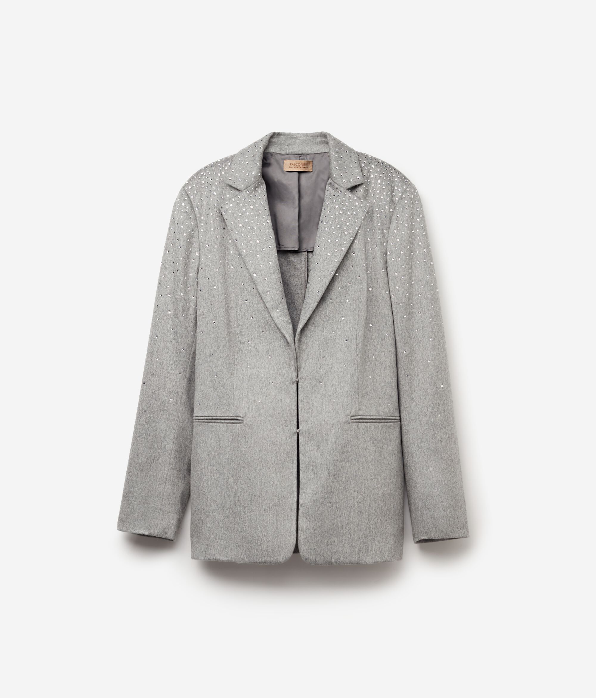 Cashmere Blazer with Rhinestones