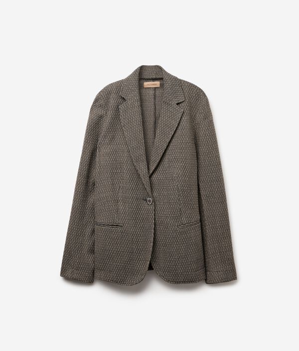 Однобортный жакет из шерсти